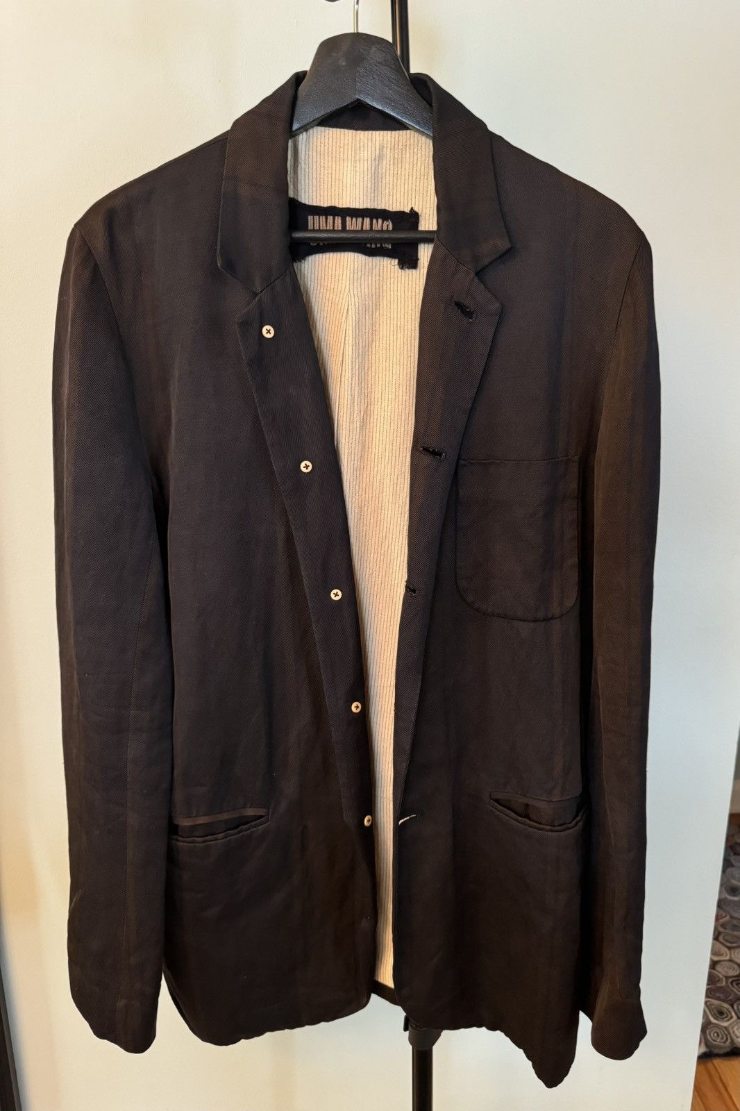Uma Wang AW17 viscose linen Aflio Jacket | Grailed Uma Wang AW17 viscose linen Aflio Jacket | Grailed
