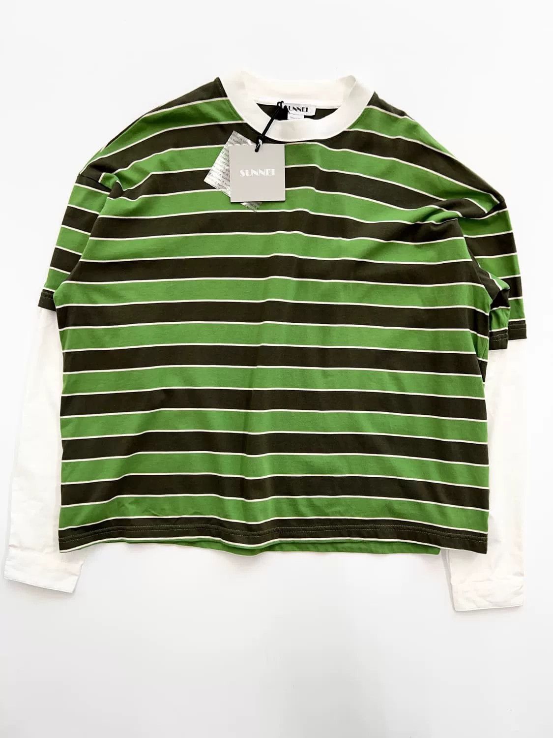 Sunnei Sunnei Spliced Striped Sweatshirt Size US M / EU 48-50 / 2 - 1 Thumbnail