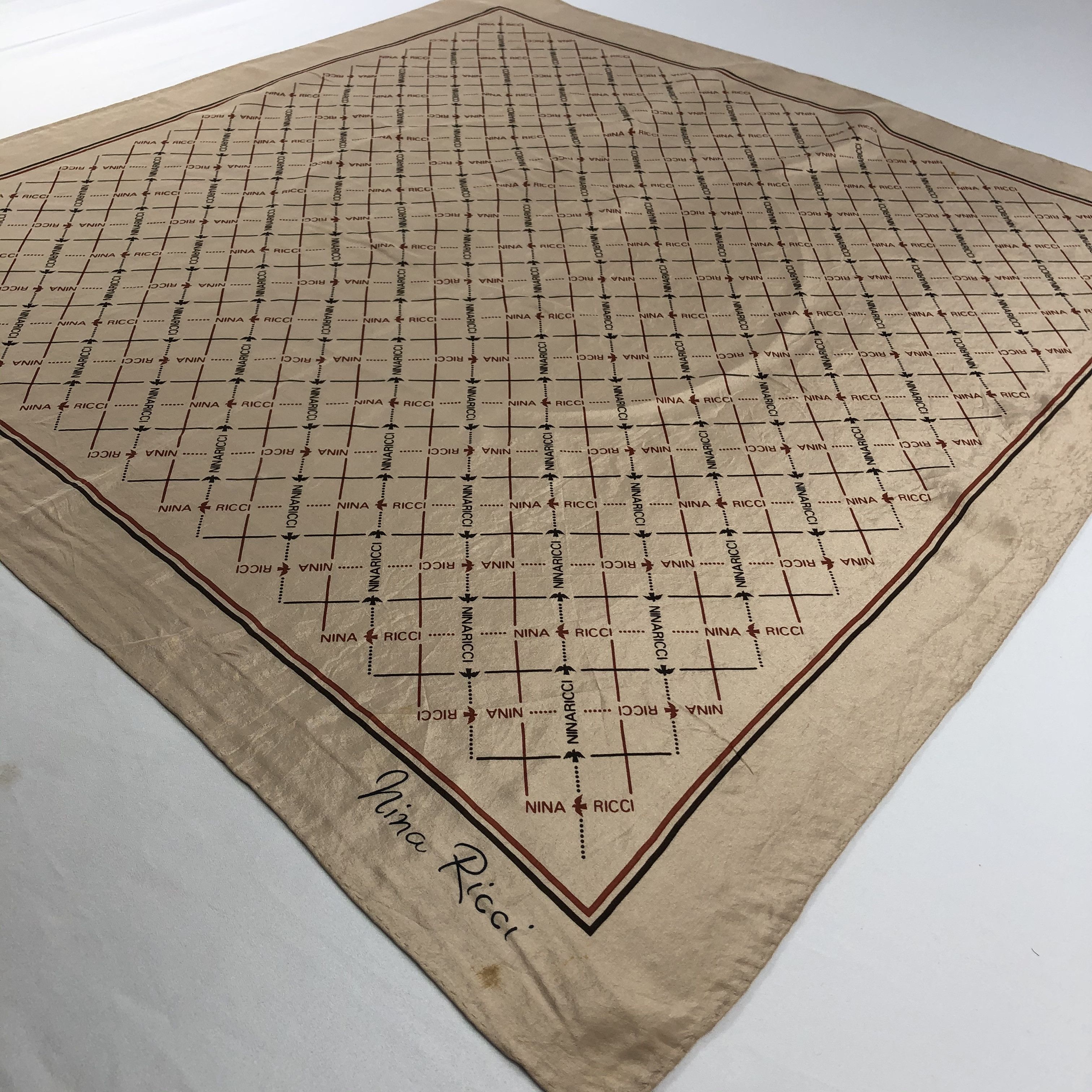 Nina Ricci Vintage Nina Ricci Silk Scarf Size ONE SIZE - 3 Thumbnail