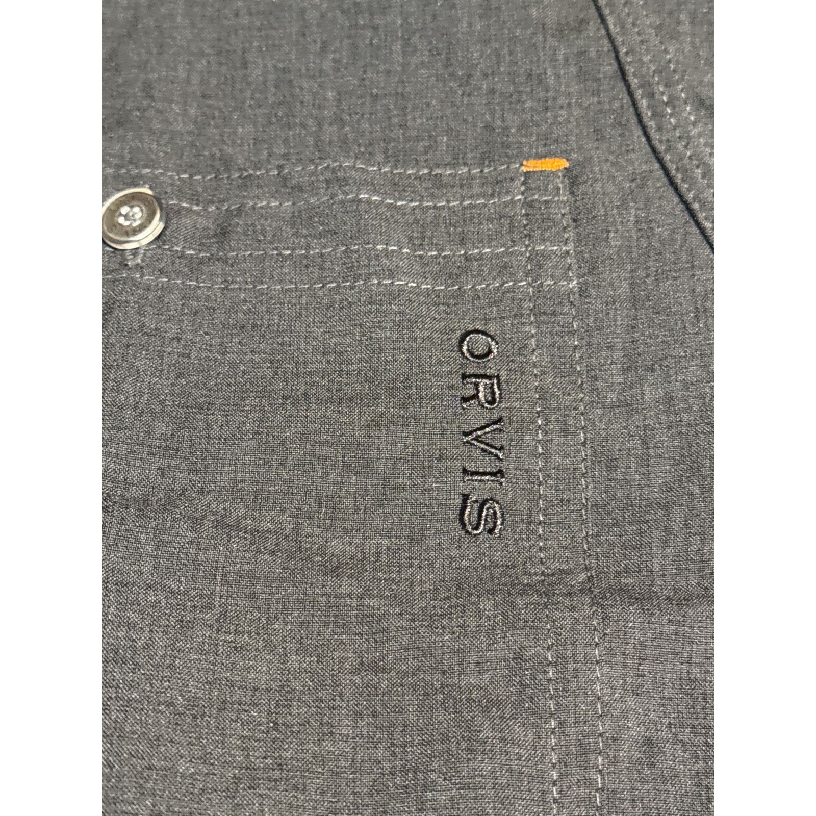 Orvis Orvis Stratford Active Fit Button Front Shirt Men’s XL Gray Size US XL / EU 56 / 4 - 11 Thumbnail