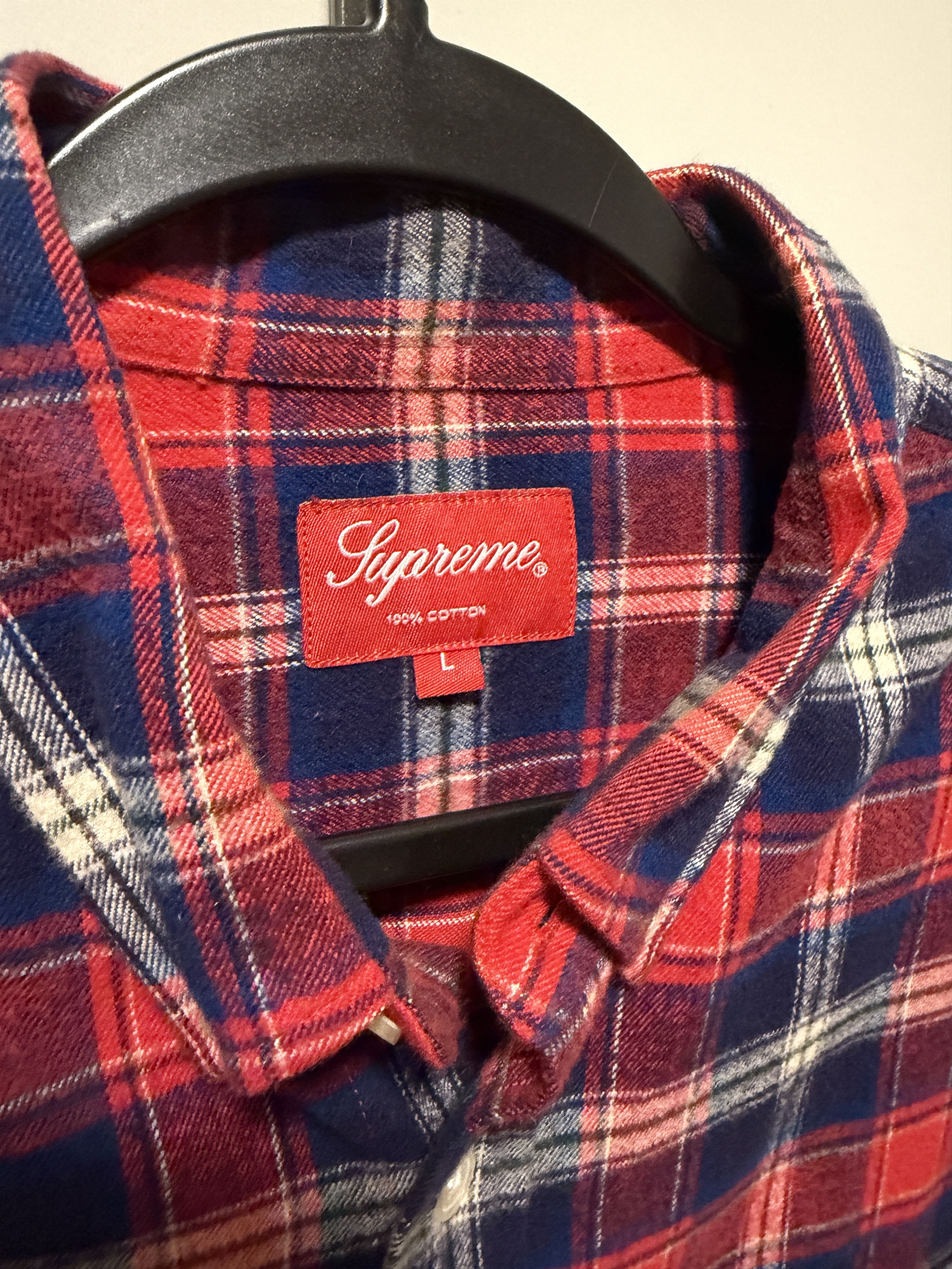 Supreme SUPREME SS14 FLANNEL BUTTON UP Size US L / EU 52-54 / 3 - 3 Thumbnail