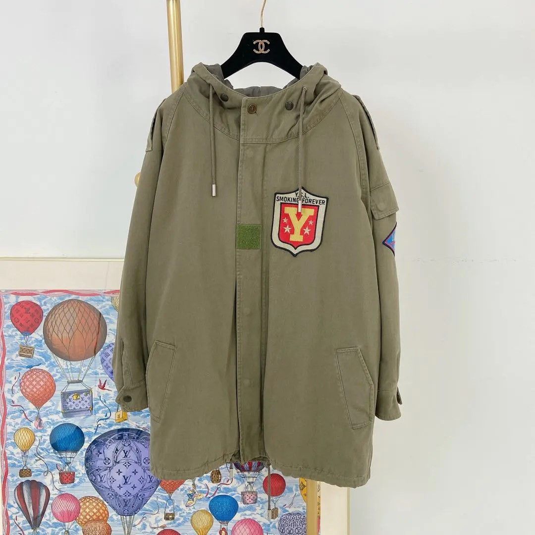 Saint Laurent Paris Saint Laurent Olive Green Hooded Jacket Size XS / US 0-2 / IT 36-38 - 1 Thumbnail