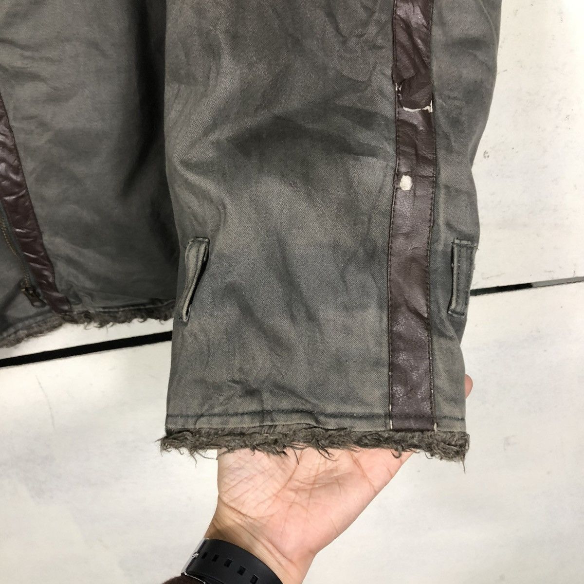 Japanese Brand 🔥VINTAGE BIKER JACKET REAL SMPL FUR BLANKET ISSEY MIYAKE Size US L / EU 52-54 / 3 - 17 Thumbnail