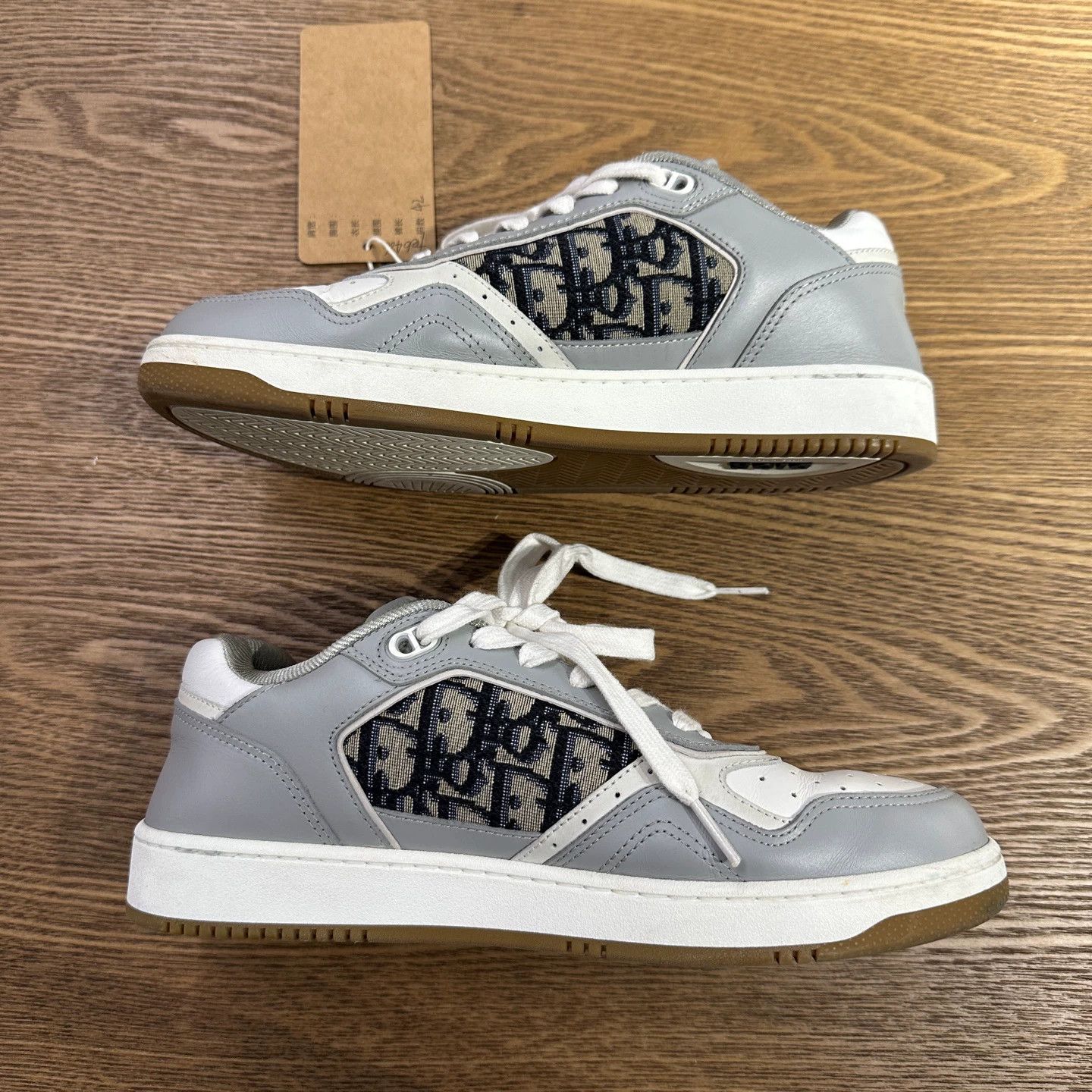 Dior Dior feb486 B27 Oblique Logo Leather Sneakers 42 Size US 9 / EU 42 - 4 Thumbnail