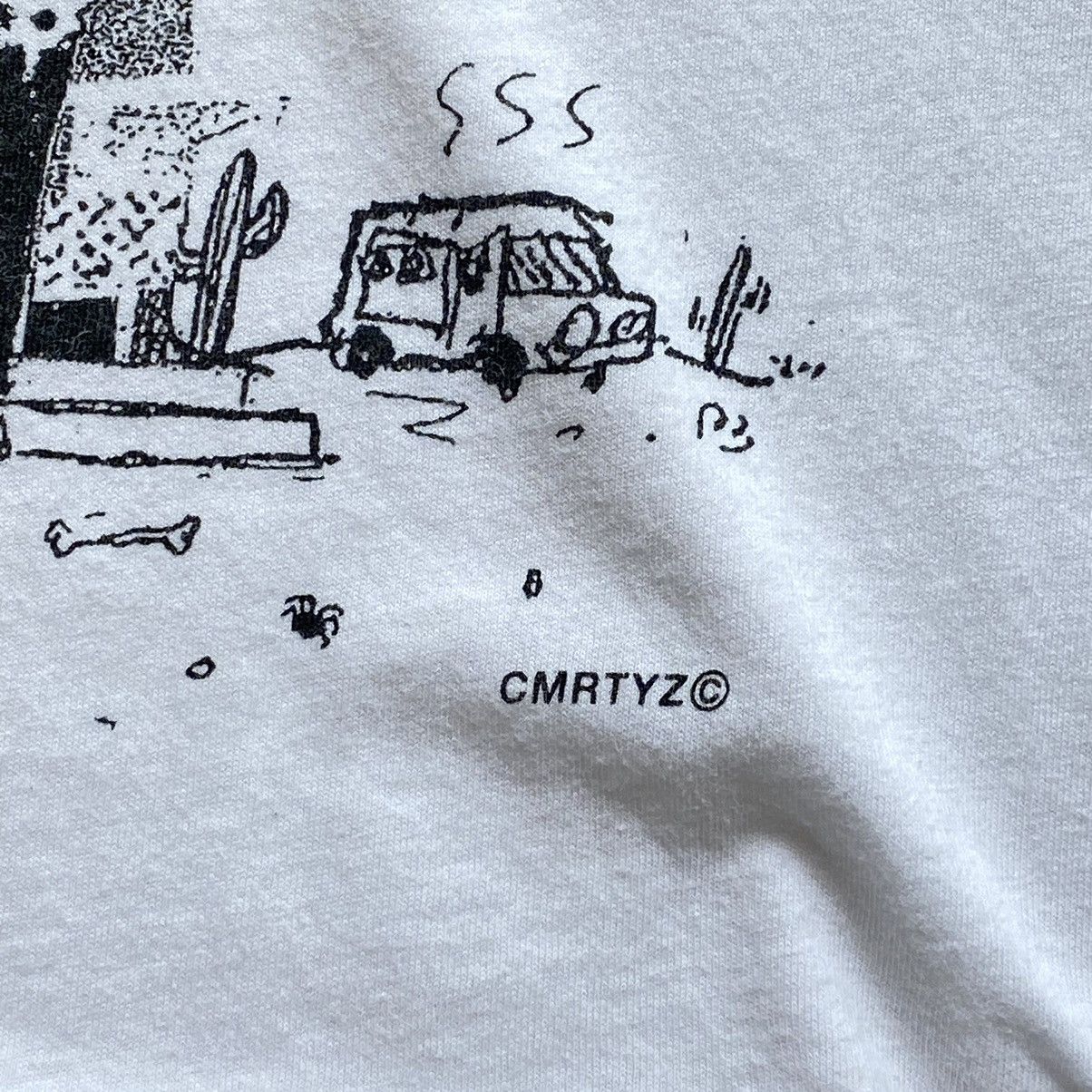 Japanese Brand Vintage Zucca x CMRTYZ Poncho Oversize Tee Size US XXL / EU 58 / 5 - 5 Thumbnail