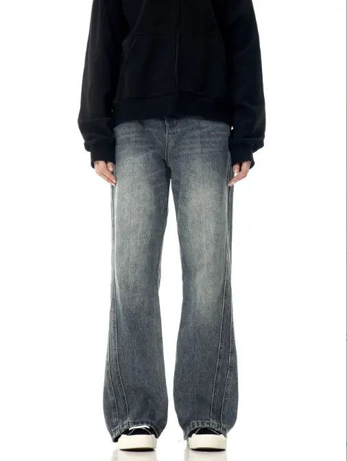 VIBE Retro American trendy brand flared washed jeans Size US 32 / EU 48 - 1 Thumbnail