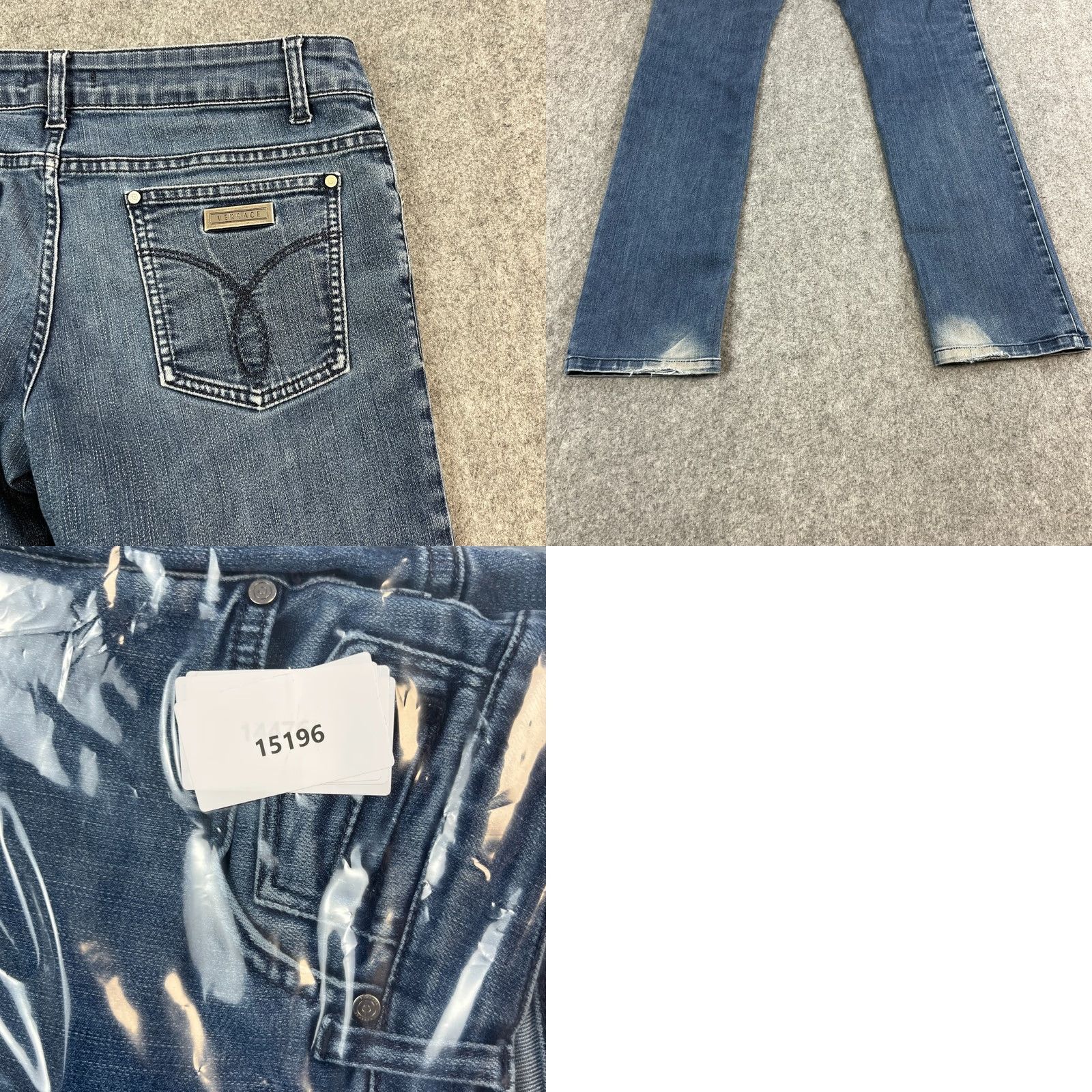 Vintage Vercase Womens Jeans Slim Skinny 30 32 UK 10 Mid Wash Blue Vintage Italy Made Jeans Womens Size 10 Blue Slim Vintage Italy Vercase Size 32" / US 10 / IT 46 - 9 Thumbnail