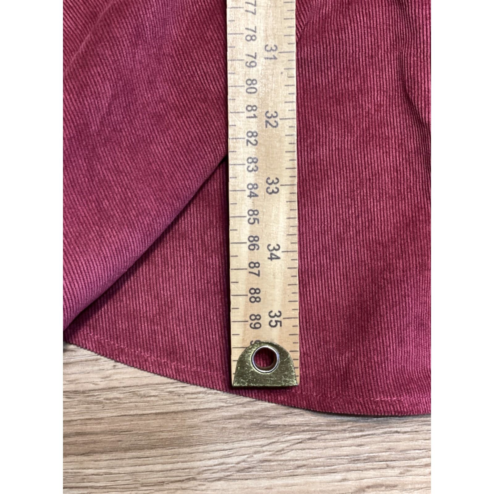 Hope Hope & Harlow Dress Red Corduroy Front Zip SZ 10 Size L / US 10 / IT 46 - 5 Thumbnail