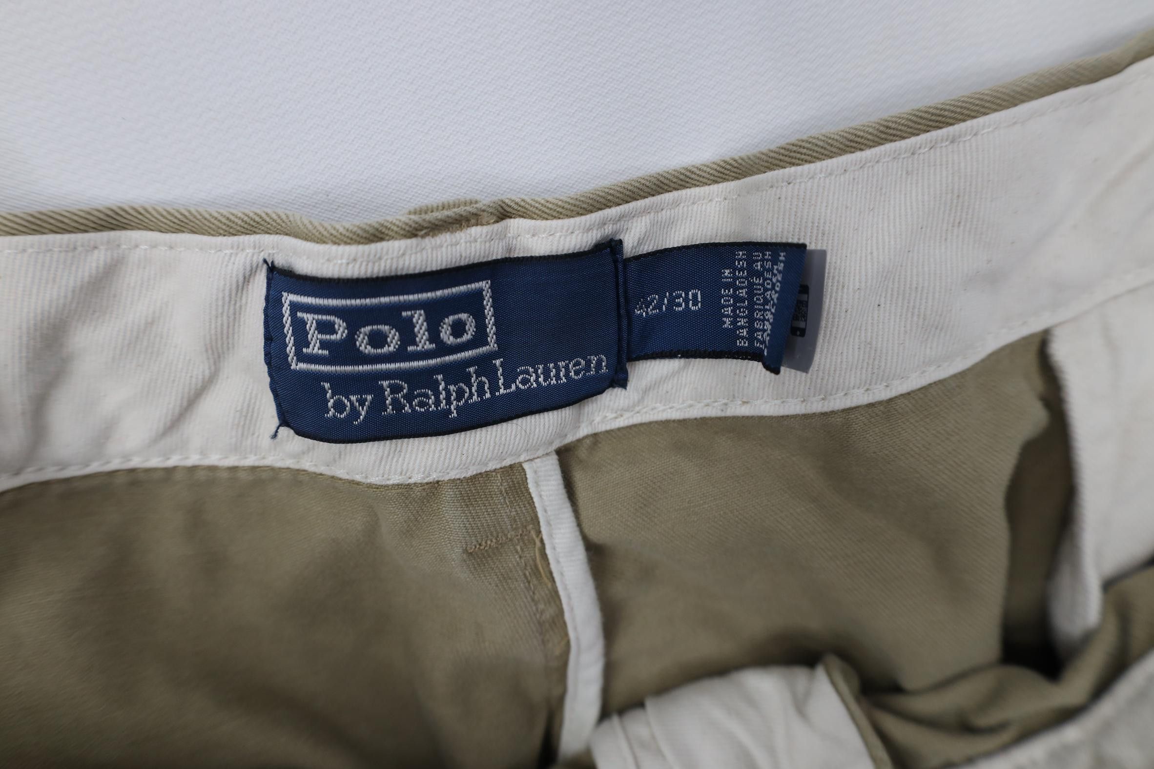 Polo Ralph Lauren Vintage Ralph Lauren Heavy Cotton Wide Leg Chino Pants Beige Size US 42 / EU 58 - 8 Thumbnail