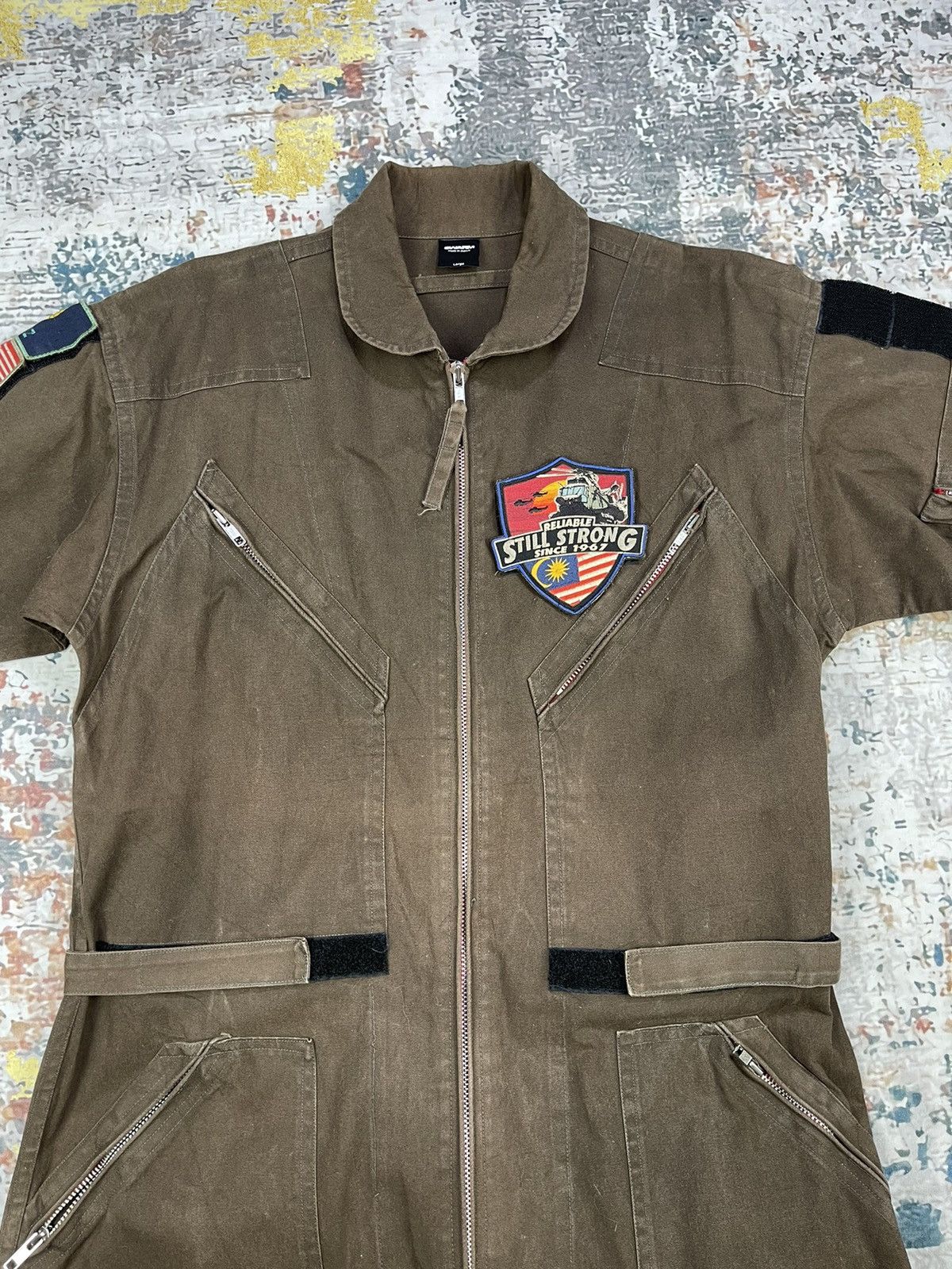 Japanese Brand SWARM Japanese Pilot Flightsuit Coveralls Size US 35 - 2 Thumbnail