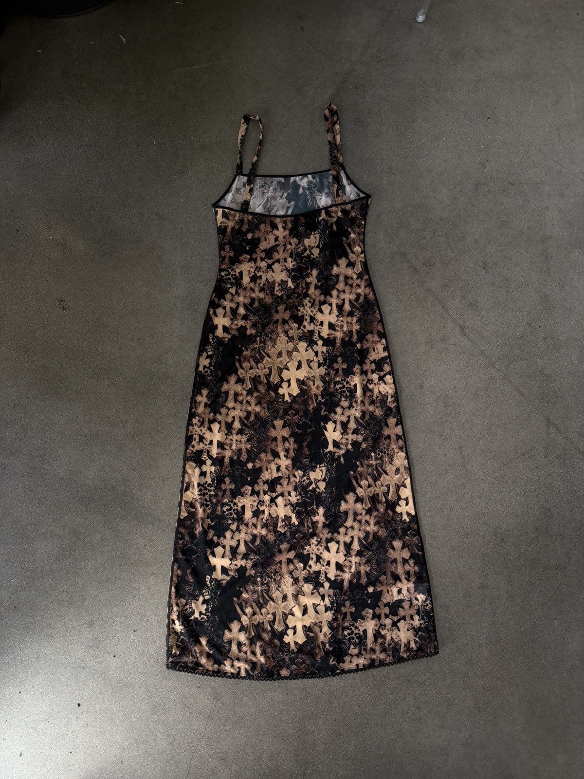 Chrome Hearts RARE!! Chrome Hearts All Over Cross Mesh Lace Slip Dress Size S / US 4 / IT 40 - 1 Thumbnail