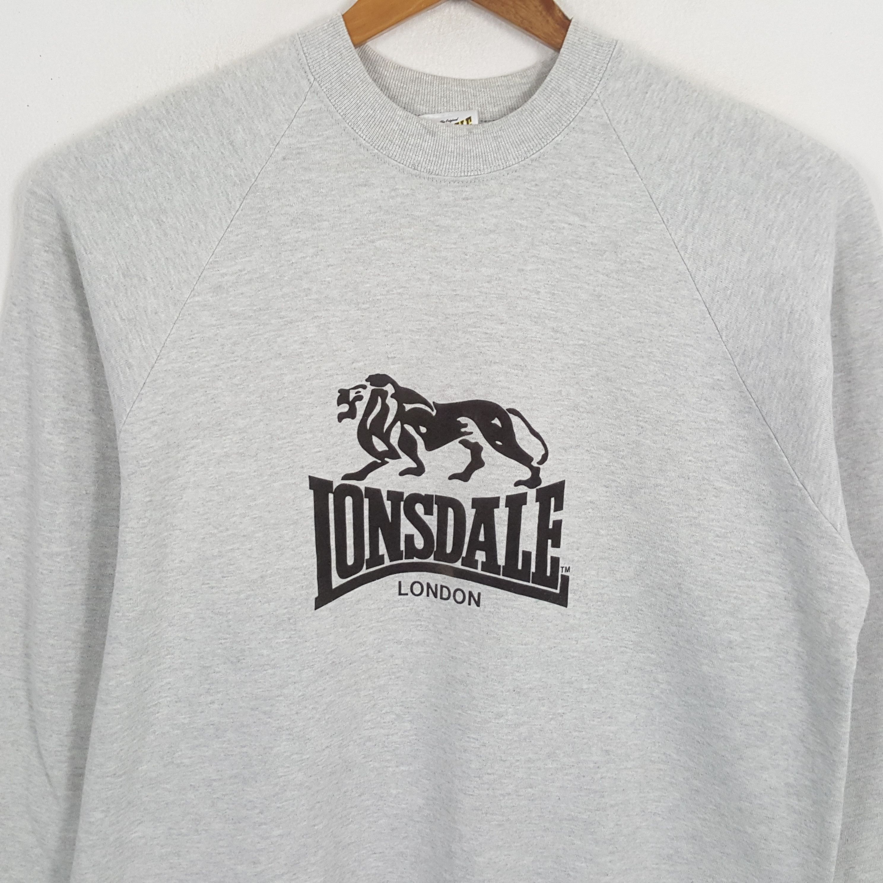Lonsdale × Vintage Vintage LONSDALE LONDON Fashion Brand Sweatshirts Size US L / EU 52-54 / 3 - 2 Thumbnail