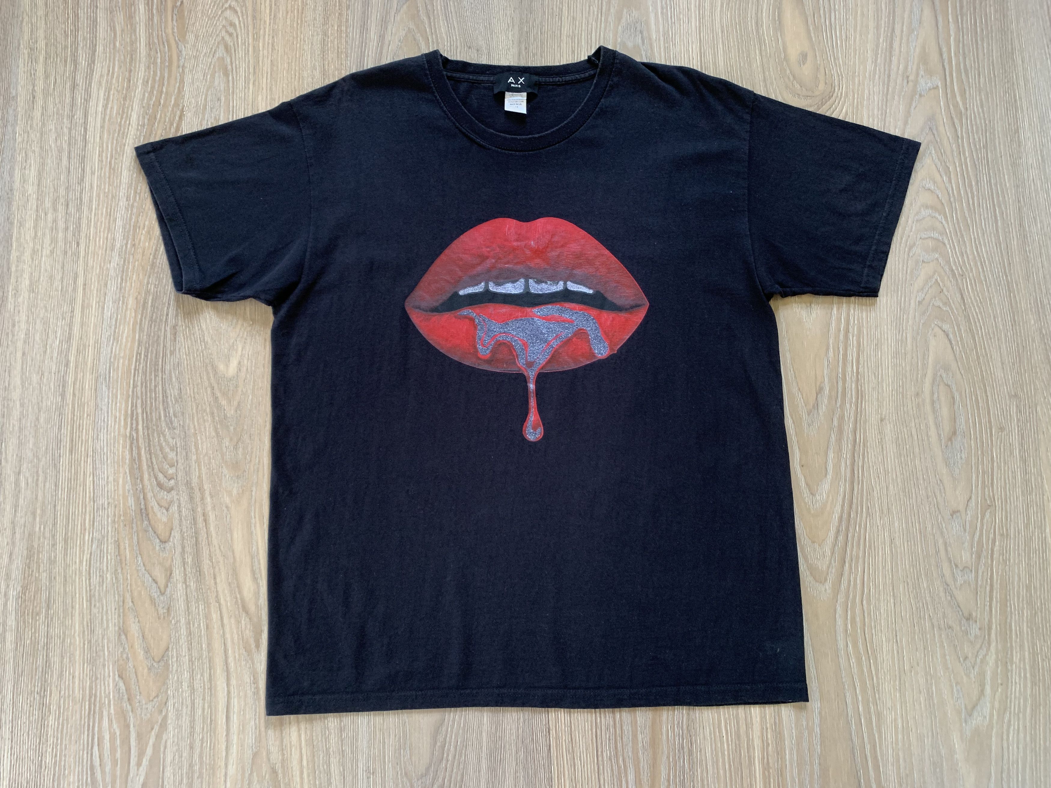 Other AX Paris Vintage Black Cotton Printed T Shirt Size US L / EU 52-54 / 3 - 2 Thumbnail