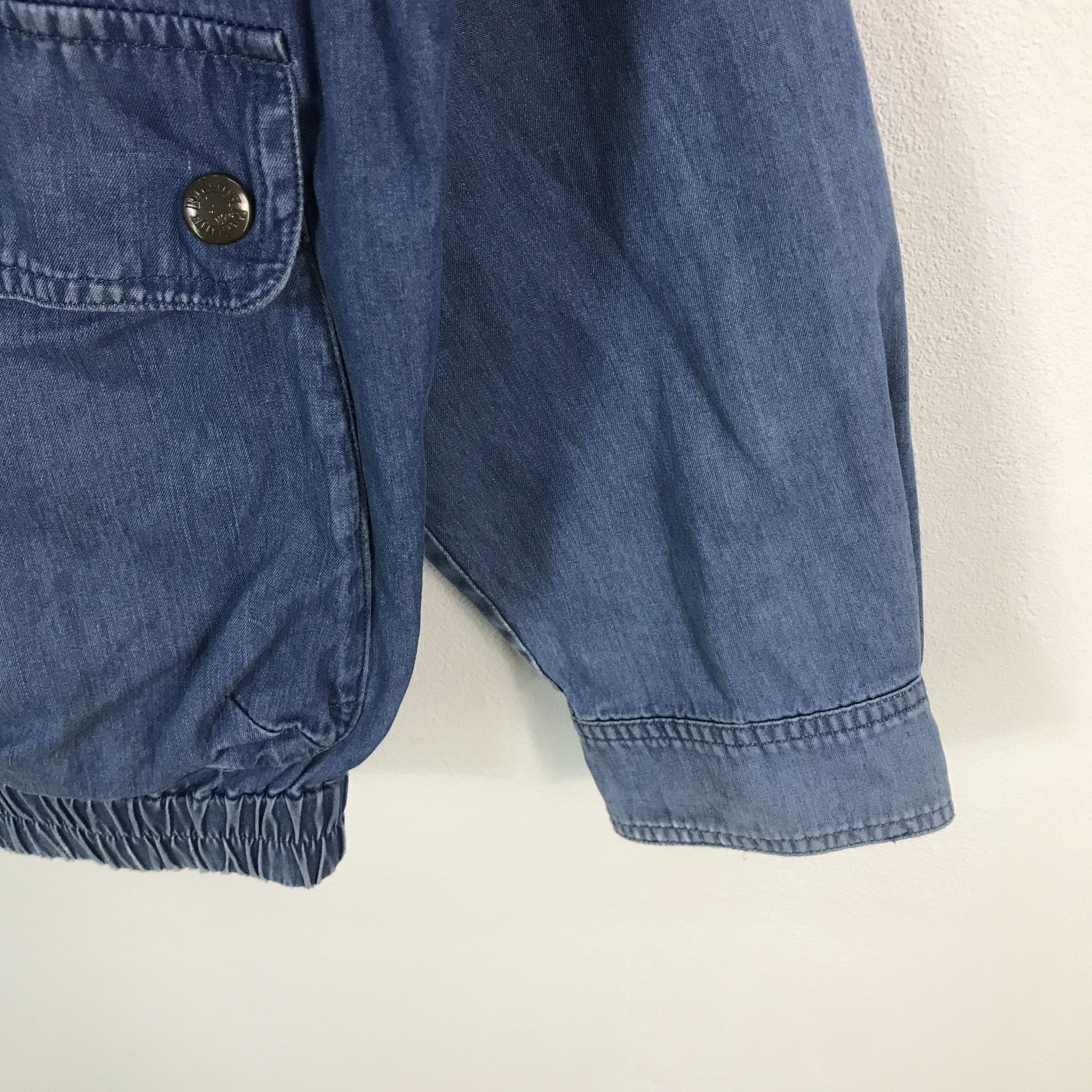 Burberry × Vintage burberrys Japan design Blue jacket distressed collar Size US L / EU 52-54 / 3 - 6 Thumbnail