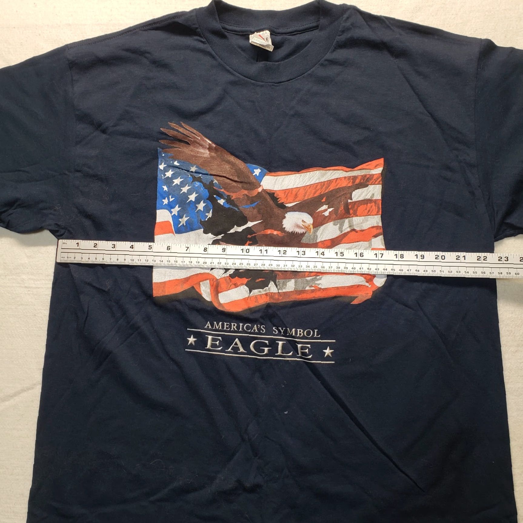 Vintage VINTAGE America Bald Eagle Shirt XL Men Blue Short Sleeve Size US XL / EU 56 / 4 - 4 Thumbnail