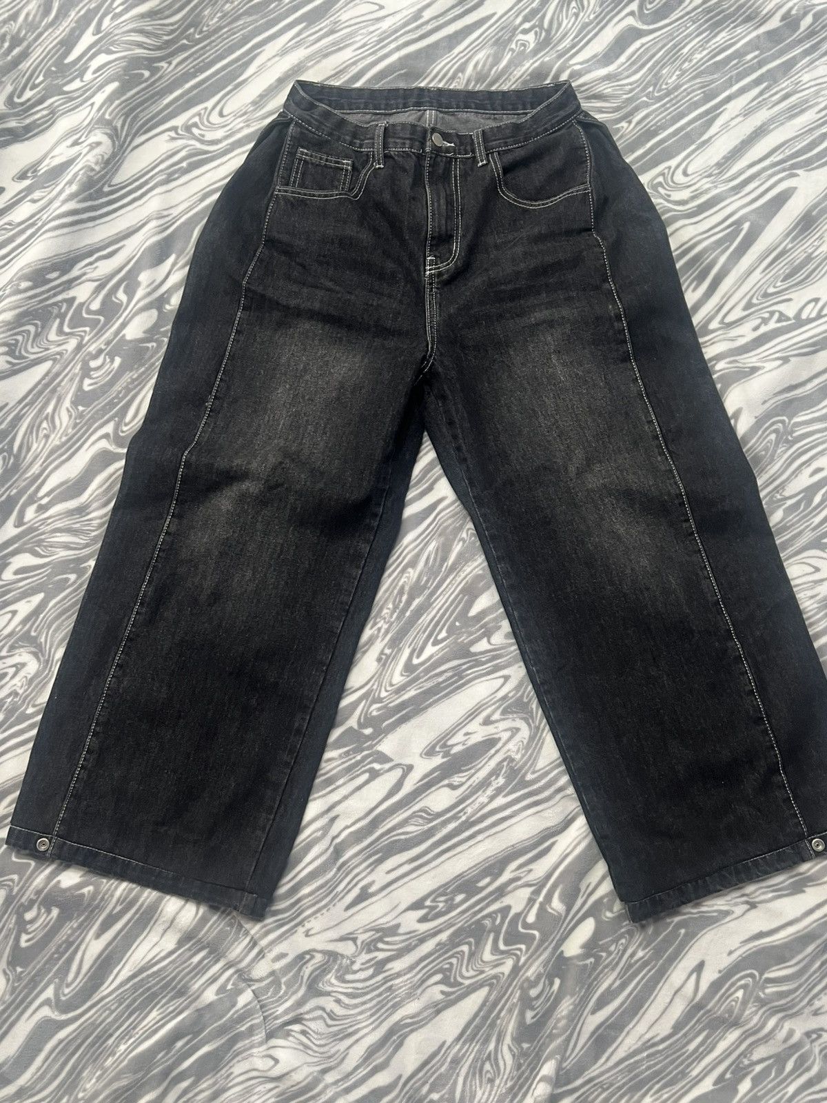 Other × Vintage Wide Leg Baggy Jeans Size US 30 / EU 46 - 1 Thumbnail