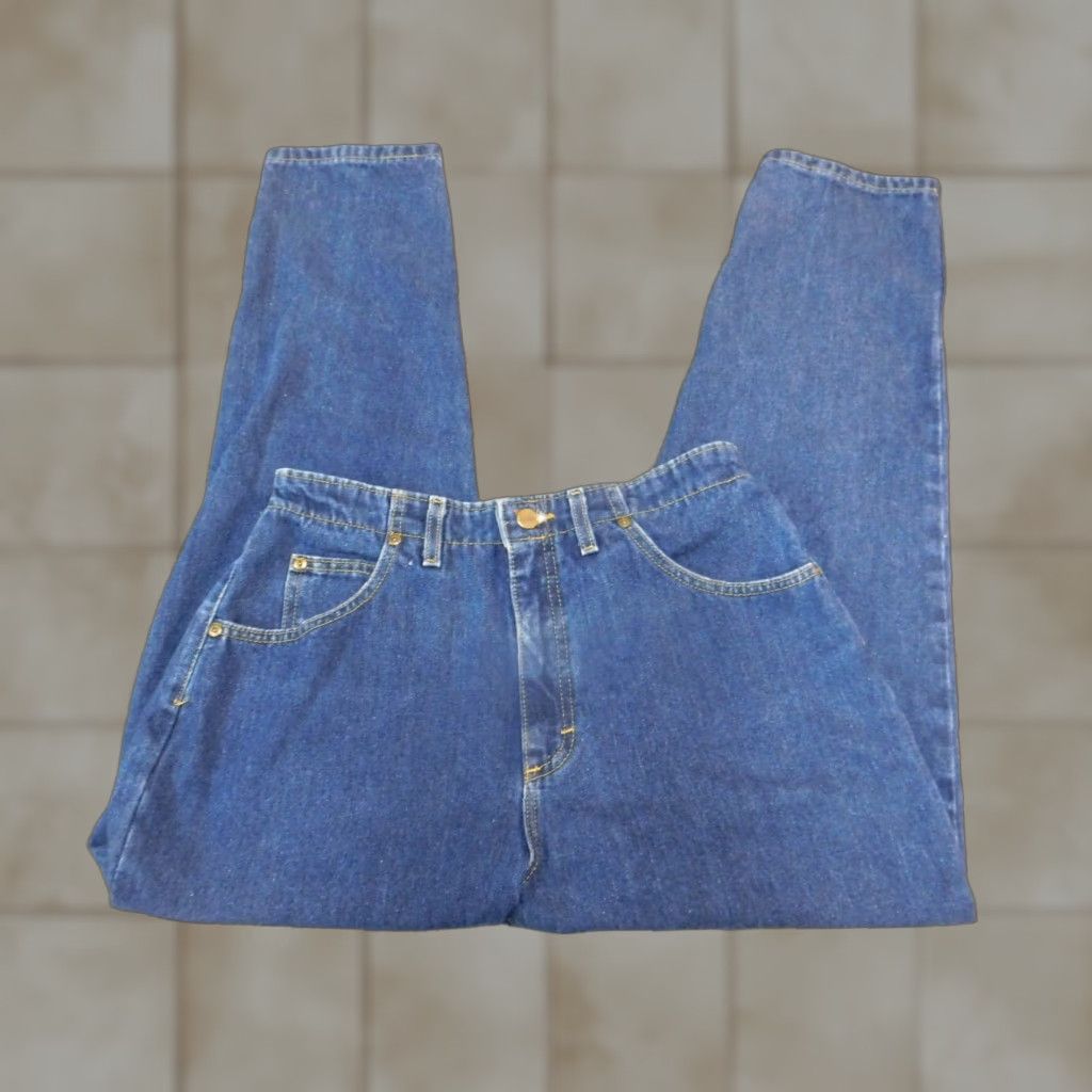 Vintage L.L. Bean Womens Jeans 28 Blue Denim Straight Comfort Waist Regular Size 28 Womens Jeans Blu Denim Straight Comfort stretch Vintage No Mens Womens Size 28" / US 6 / IT 42 - 1 Thumbnail