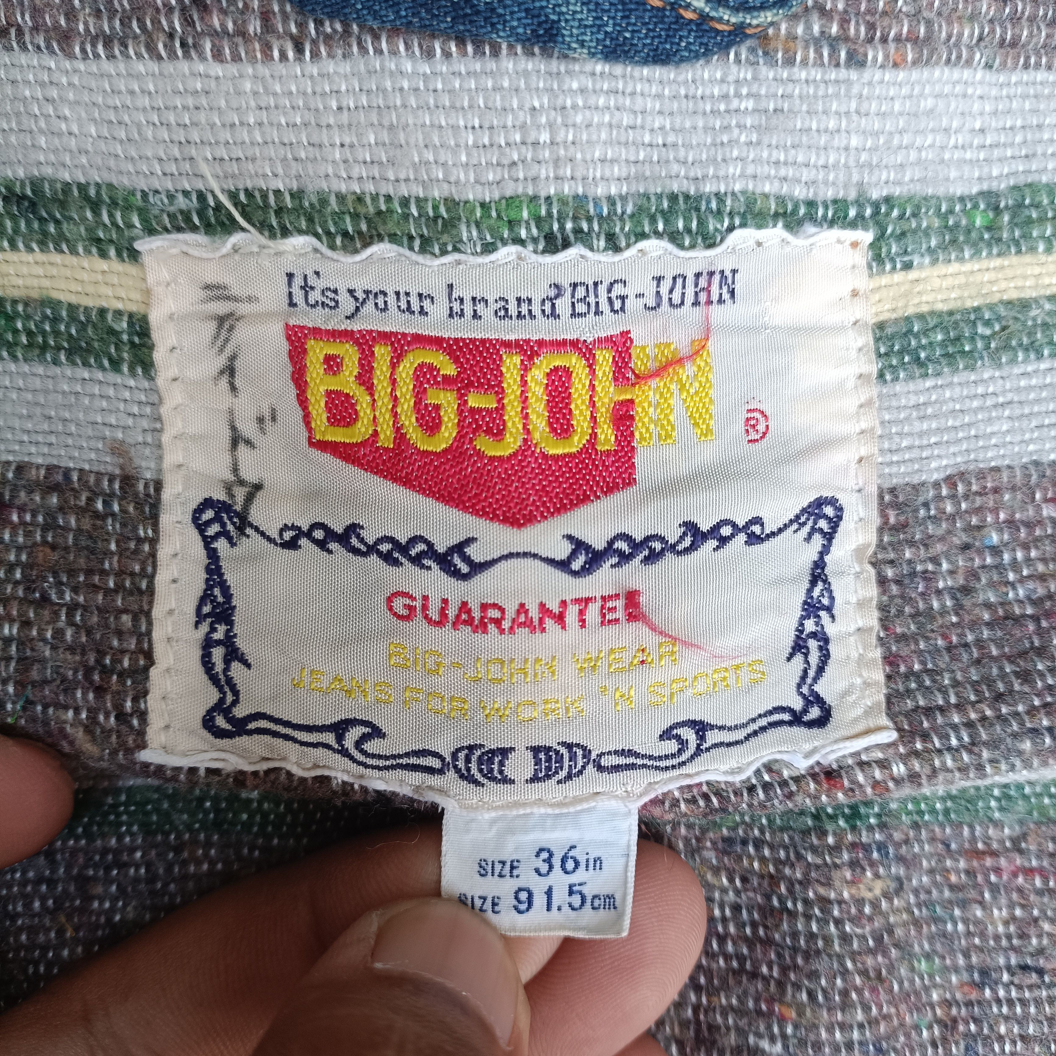 Big John Vintage 90s Big John Denim Blanked Lined Jacket Size US M / EU 48-50 / 2 - 6 Thumbnail