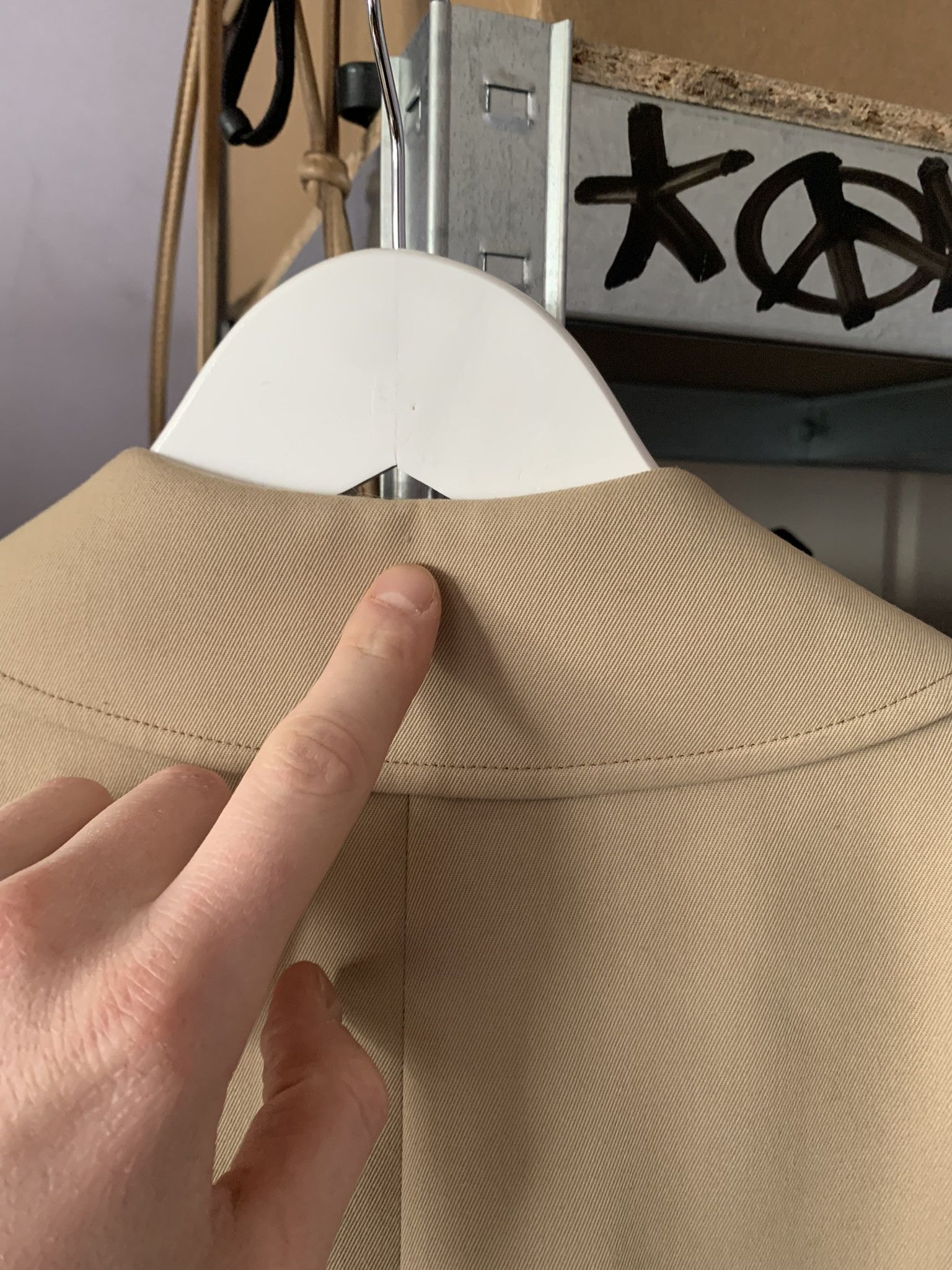 Aquascutum Aquascutum Men's Vintage Beige Trench Coat Aqua5 Size: 42 Size US L / EU 52-54 / 3 - 11 Thumbnail