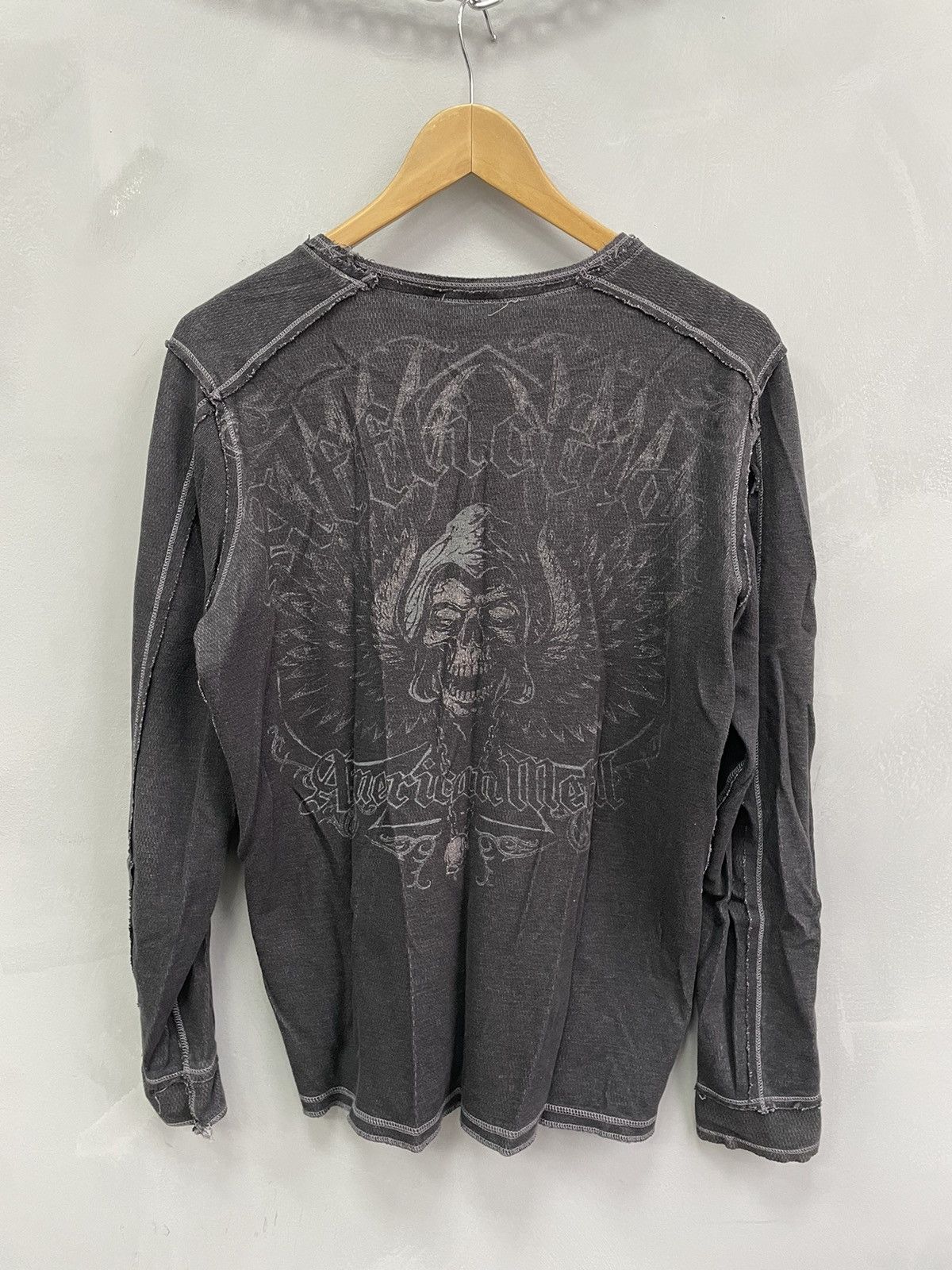 Affliction × Tapout Crazy Y2K Tapout Oversized reversible Boxy Affliction Tee Size US M / EU 48-50 / 2 - 7 Thumbnail