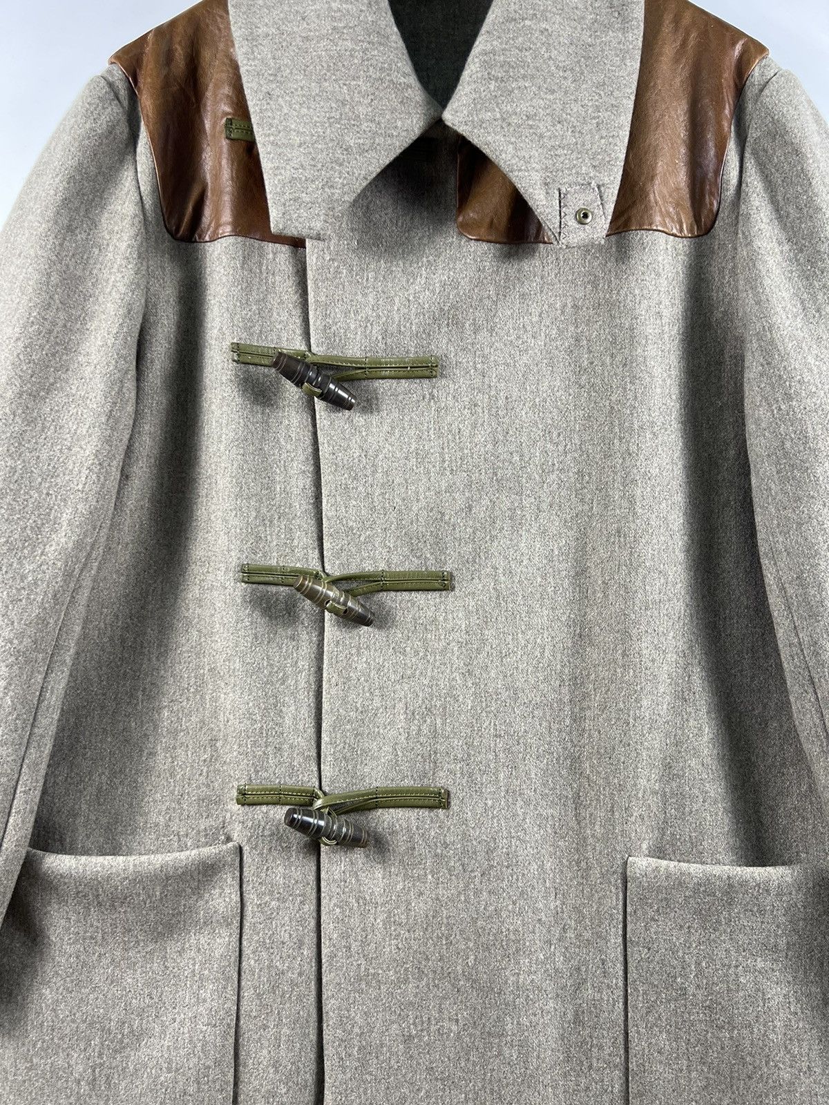 Paul Smith 🔥Super Private Collection🔥 Duffle Coat w/ Leather Part Size US M / EU 48-50 / 2 - 4 Thumbnail