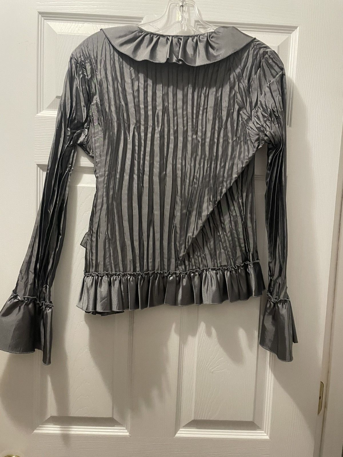 Designer × Vintage Allison Taylor Bowtie Grey Cardigan Size S / US 4 / IT 40 - 3 Thumbnail
