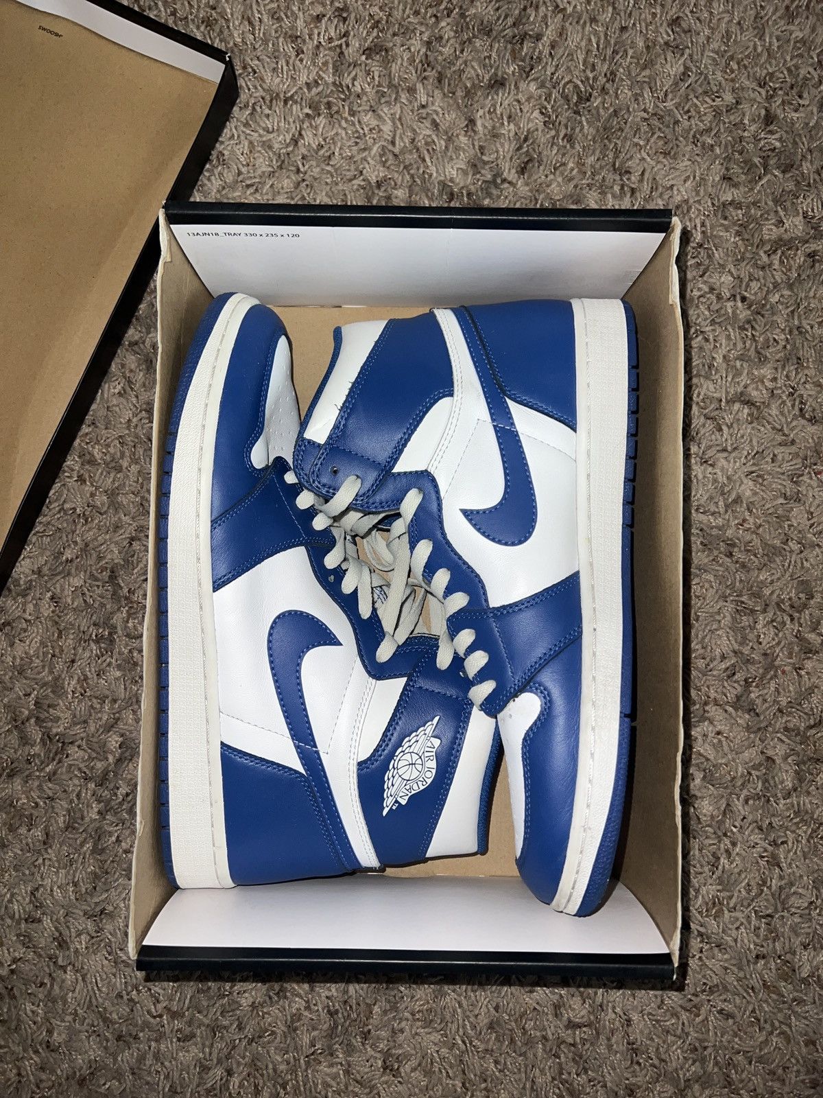 Jordan Brand × Nike Jordan 1 High Storm Blur Size US 12 / EU 45 - 6 Thumbnail