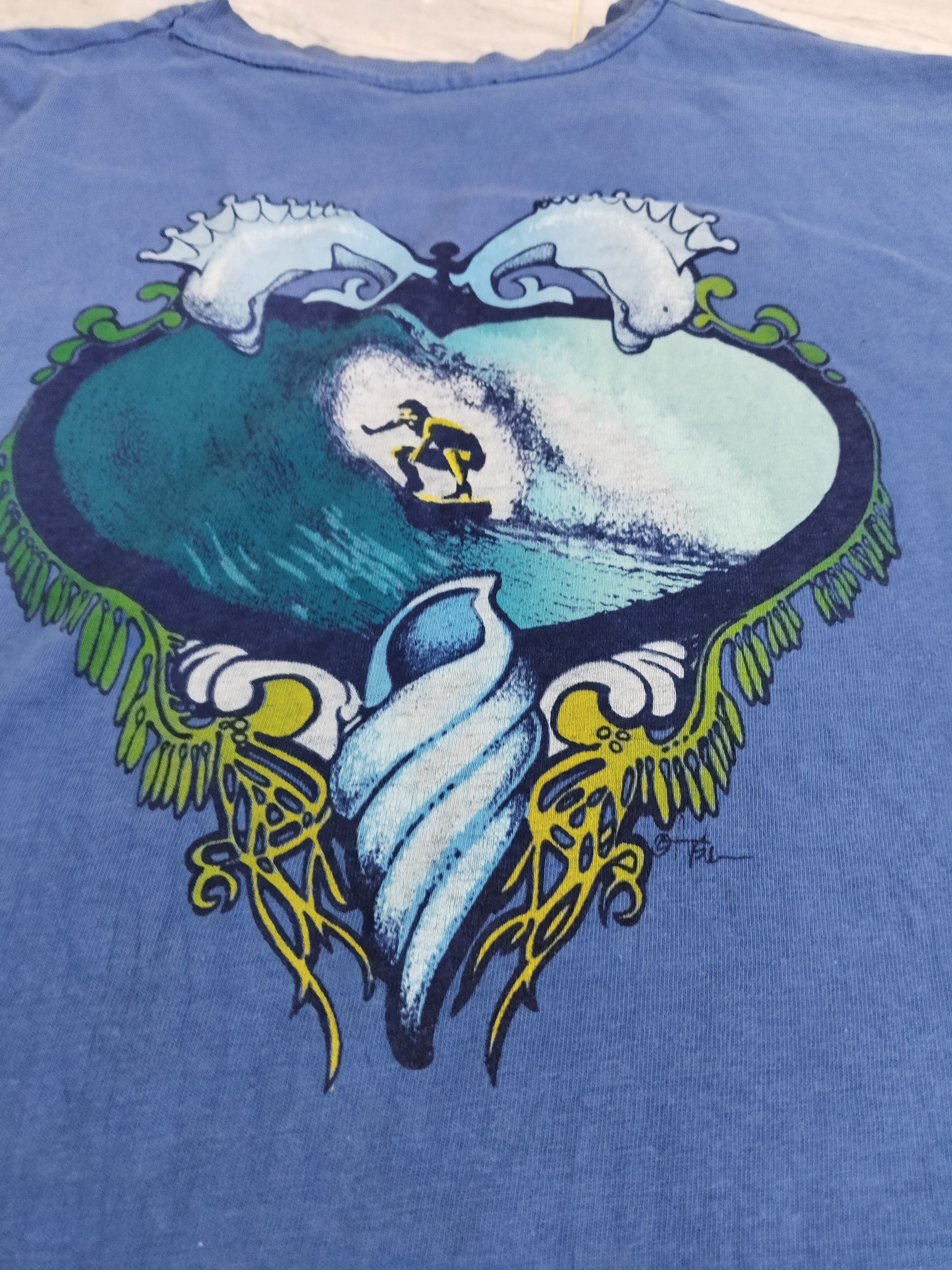 California Arts. × Vintage Vintage 90s California Surfing Punk Style Tshirt Size US L / EU 52-54 / 3 - 5 Thumbnail