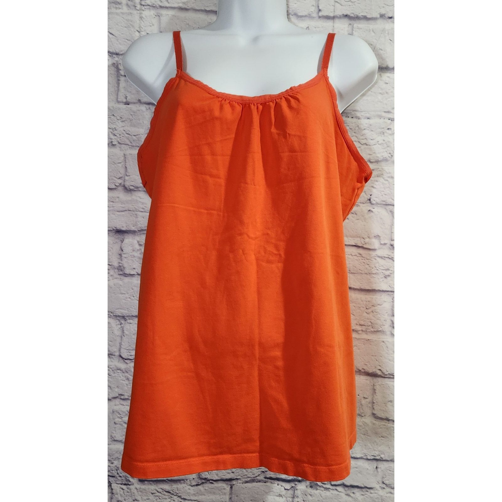 Other Lane Bryant Orange Adjustable Spaghetti Strap Tank Top 14 16 Size XL / US 12-14 / IT 48-50 - 1 Thumbnail
