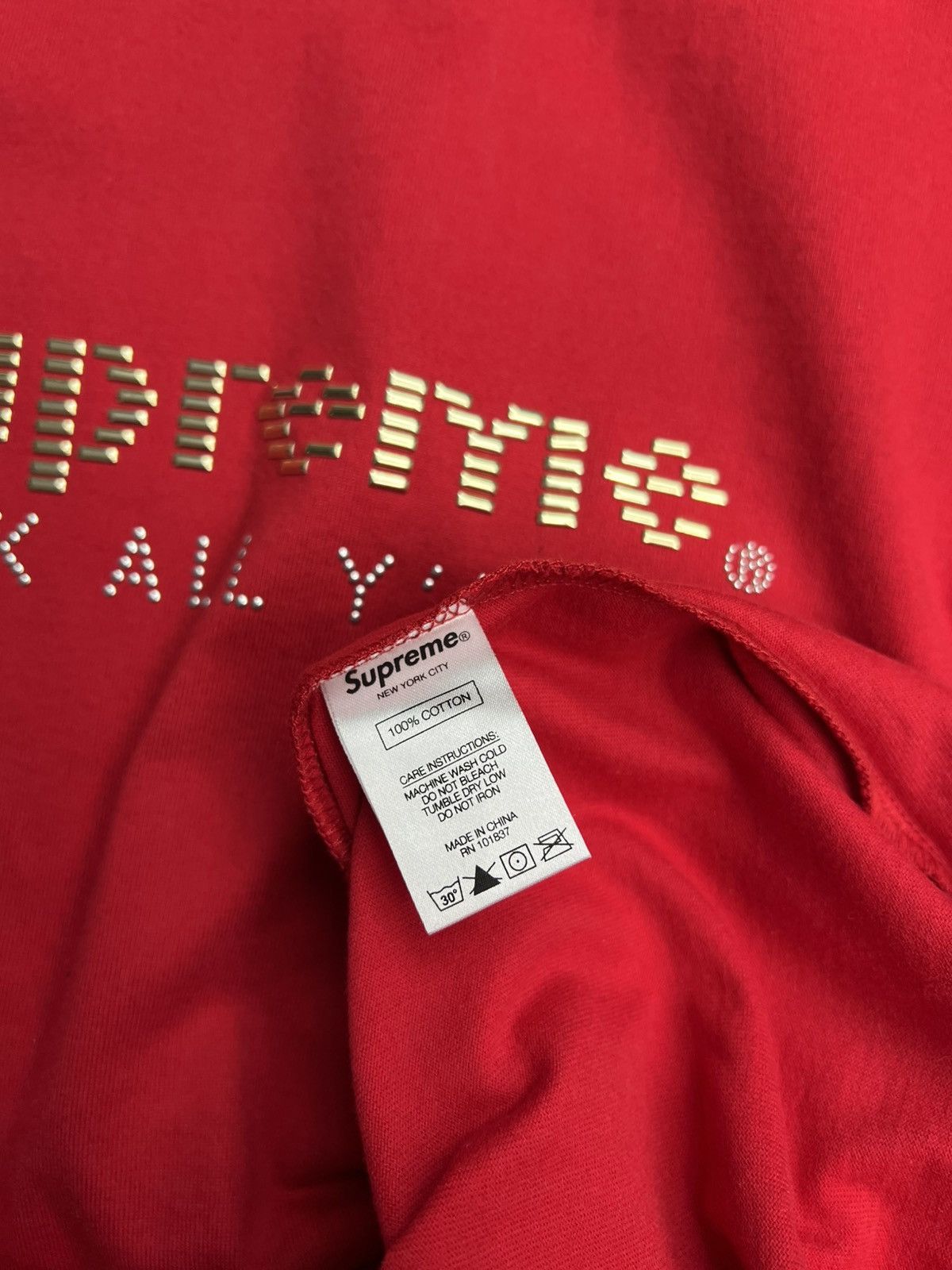 Supreme Supreme Fuck All Yall T-Shirt Size US S / EU 44-46 / 1 - 4 Thumbnail