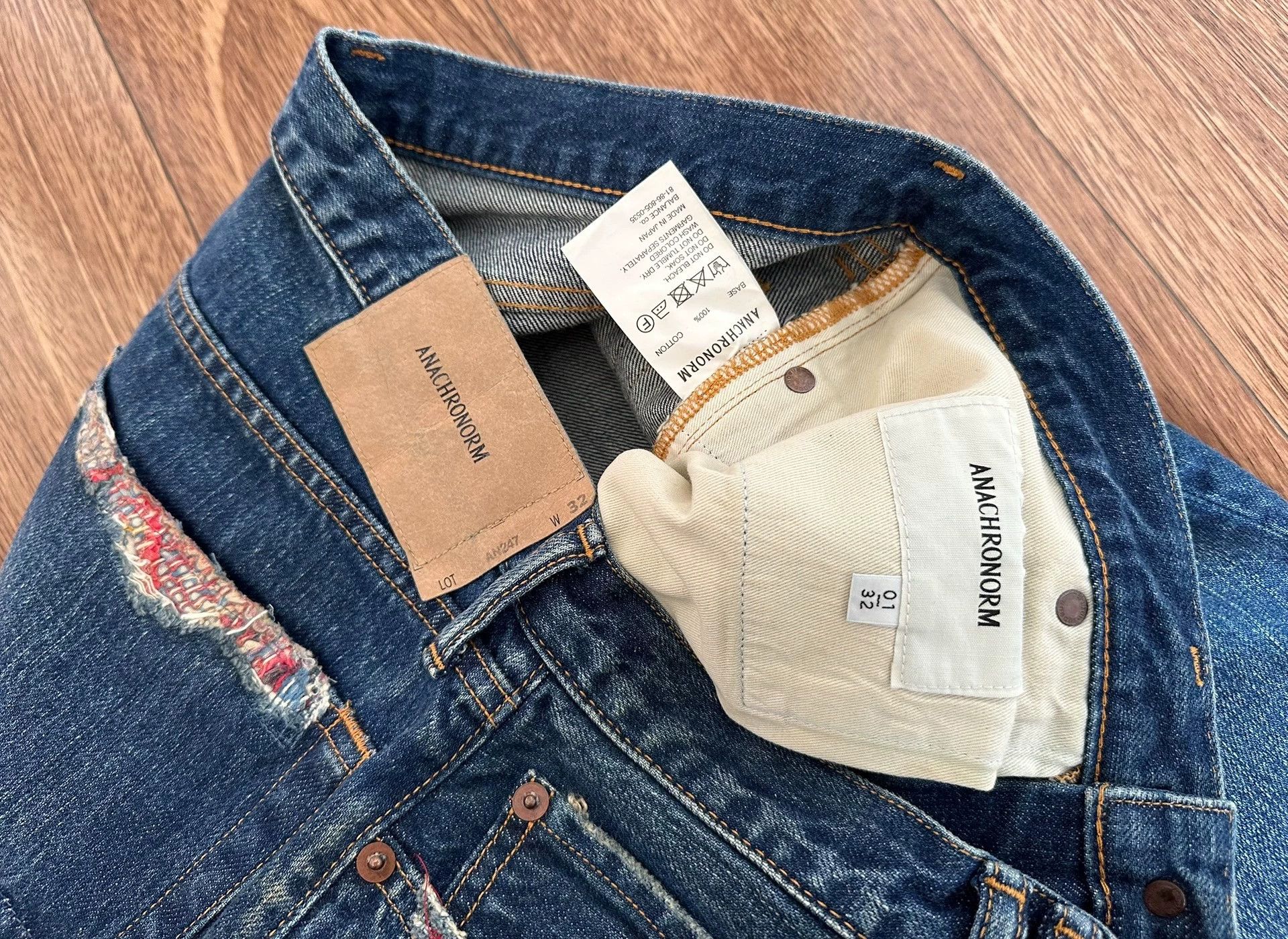 ANACHRONORM ANACHRONORM Remaked 5P Jeans W32 99new Vintage Distressed Size US 32 / EU 48 - 3 Thumbnail