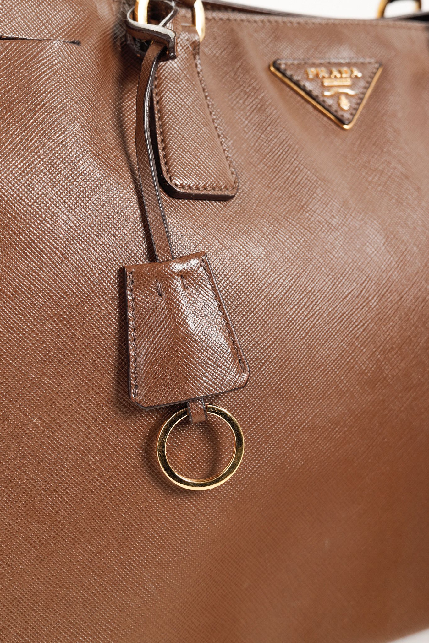 Prada Prada Galleria Medium Brown Saffiano Leather Tote Size ONE SIZE - 10 Thumbnail