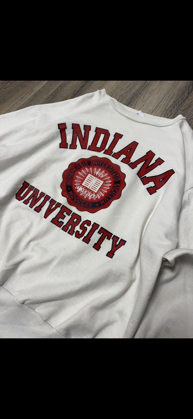 Vintage Vintage 90s Indiana University Crewneck Size US L / EU 52-54 / 3 - 1 Thumbnail