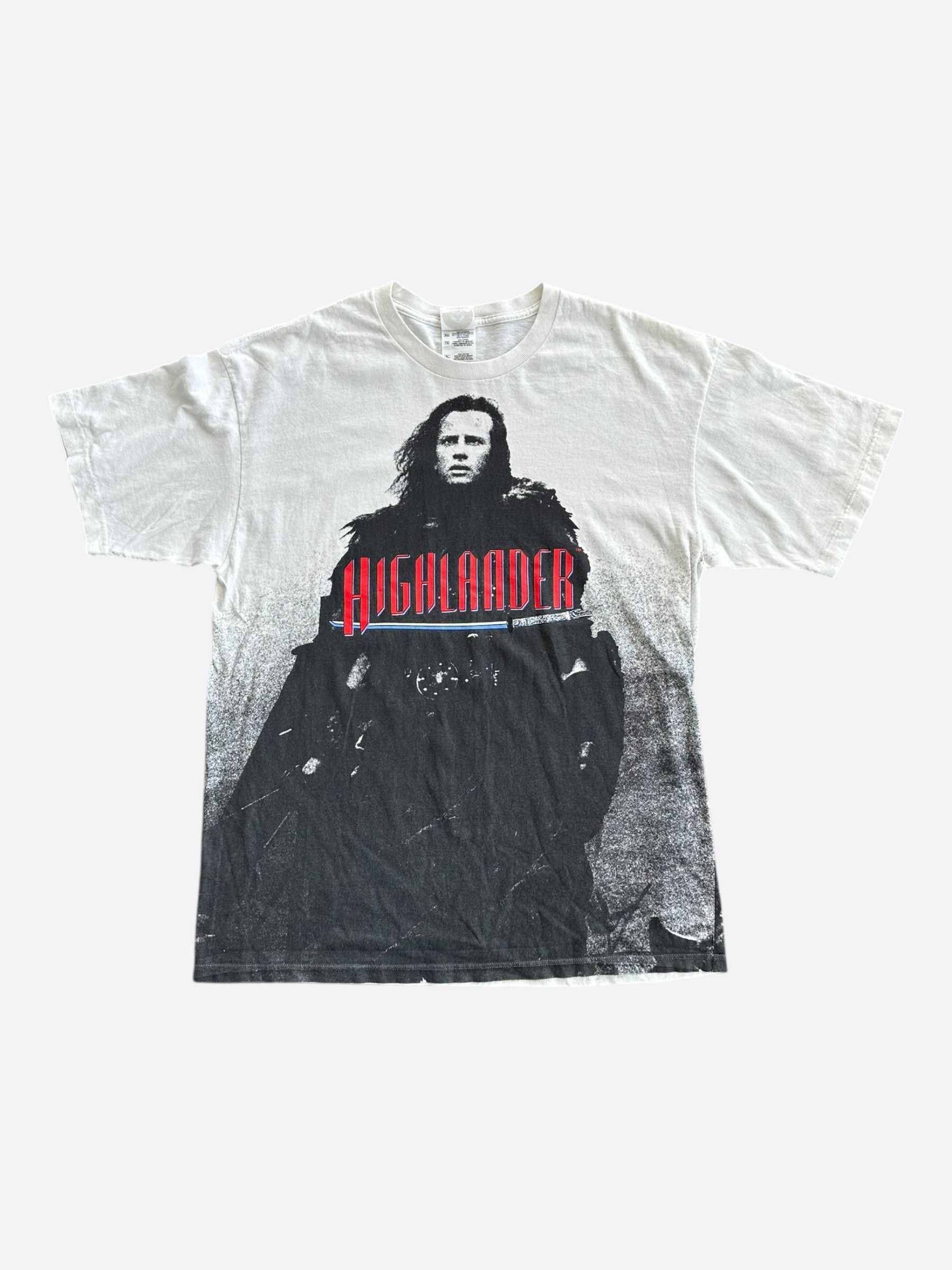 Vintage Vintage White Highlander Movie Promotion T-Shirt Size US XL / EU 56 / 4 - 1 Thumbnail