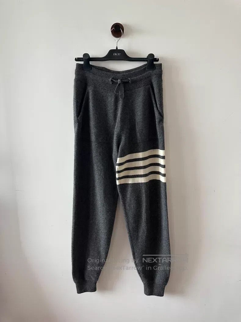 Thom Browne Thom Browne size 2 Grey Cashmere Sweatpants Size US 28 / EU 44 - 1 Thumbnail
