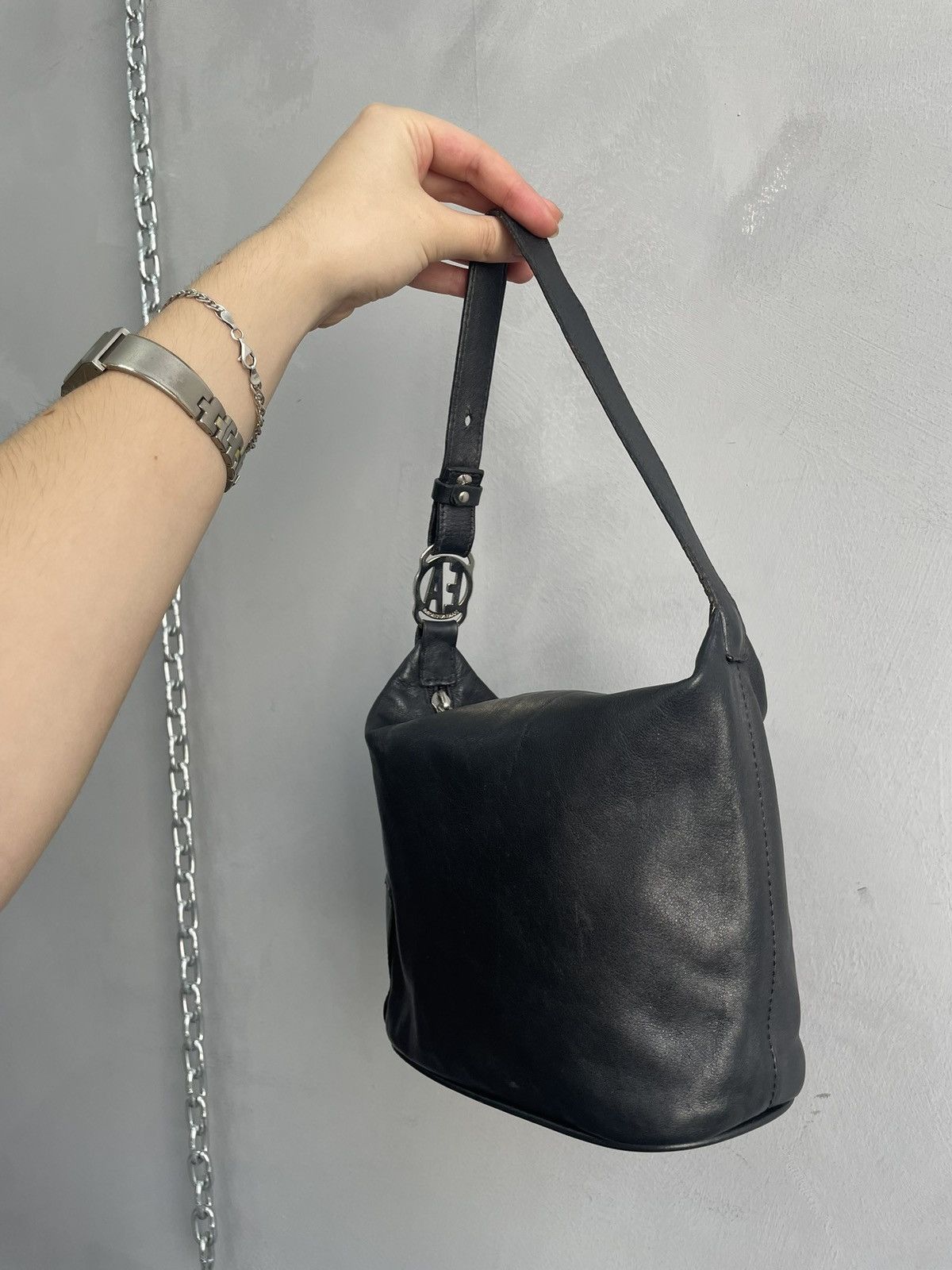 Emporio Armani Rare avant garde Emporio Armani leather bag y2k Size ONE SIZE - 7 Thumbnail