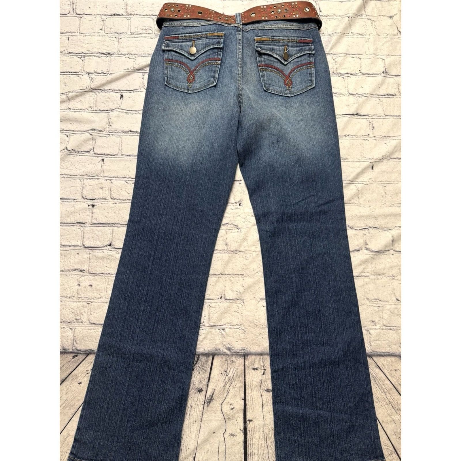 Vintage VINTAGE Cato Jeans With Belt Belt Women Size 10 Blue, Pre owned excellent condition Size 32" / US 10 / IT 46 - 5 Thumbnail
