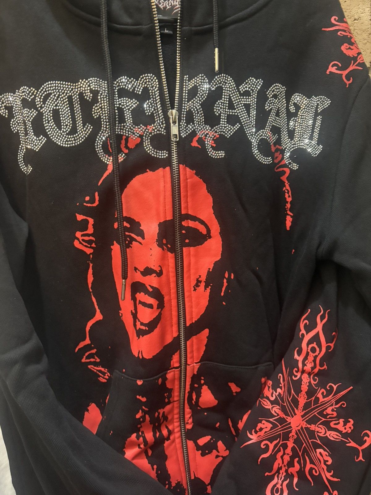 Eternal Eternal Artwear rhinestone zip up hoodie Size US L / EU 52-54 / 3 - 2 Thumbnail