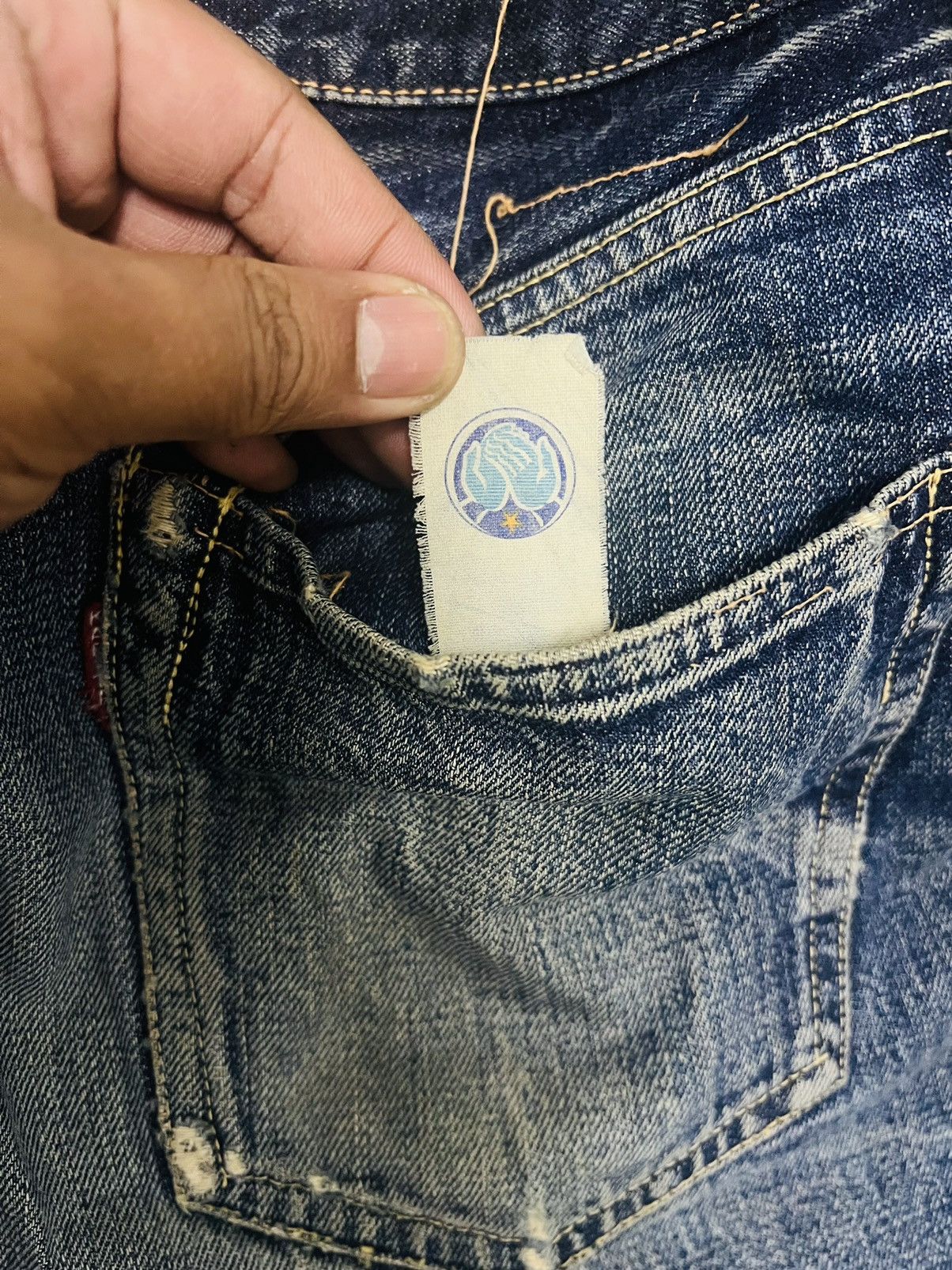Kapital Kapital Kiro Hirata Crash Selvedge Jeans Denim Short Size US 29 - 19 Thumbnail