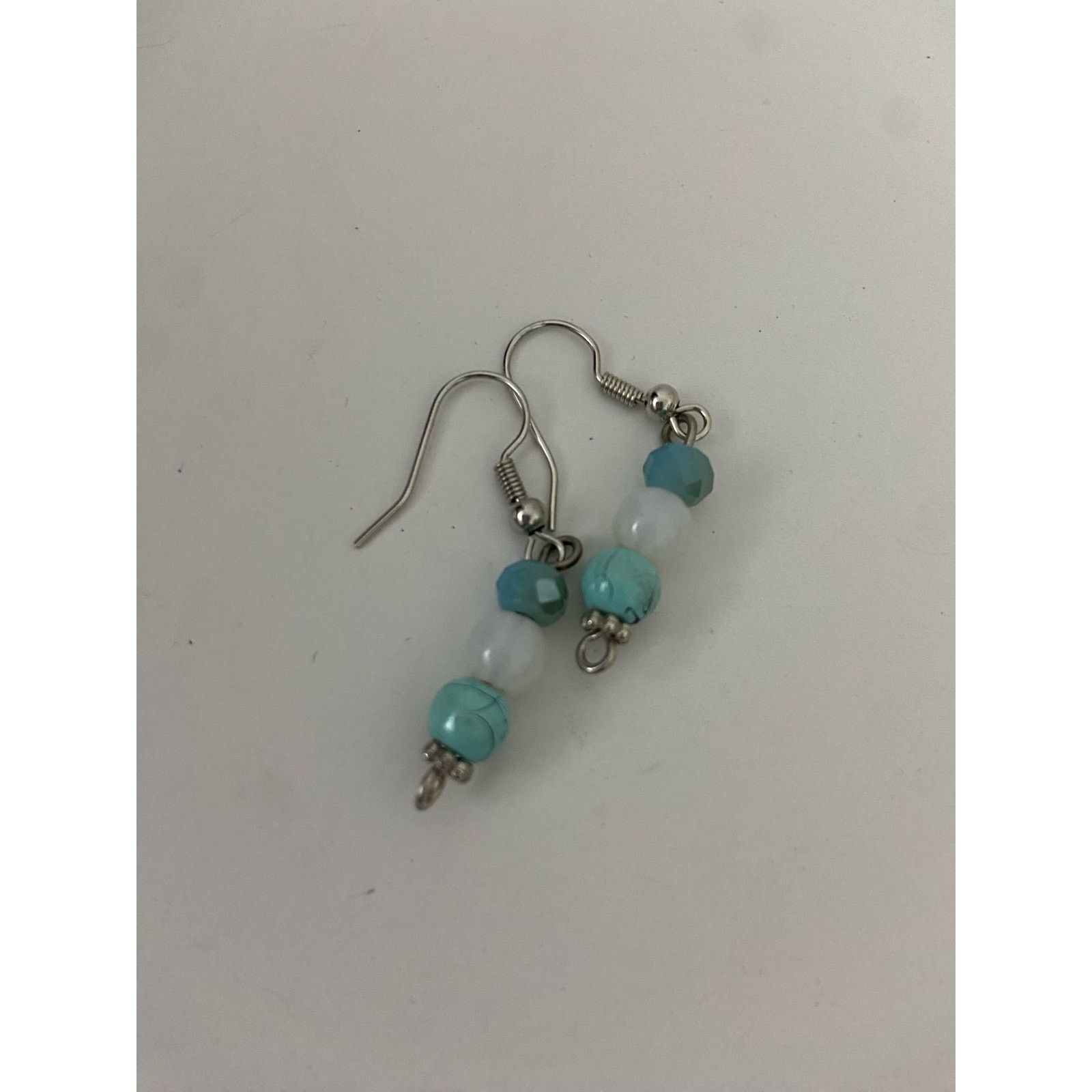 Handmade Handmade light blue bead earrings Size ONE SIZE - 4 Thumbnail