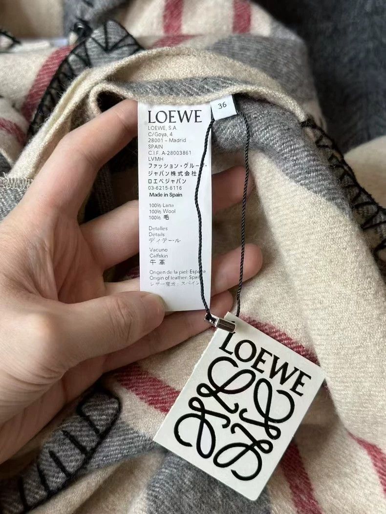 Loewe LOEWE Leather wool coat Size XXS / US 00 / IT 34 - 4 Thumbnail