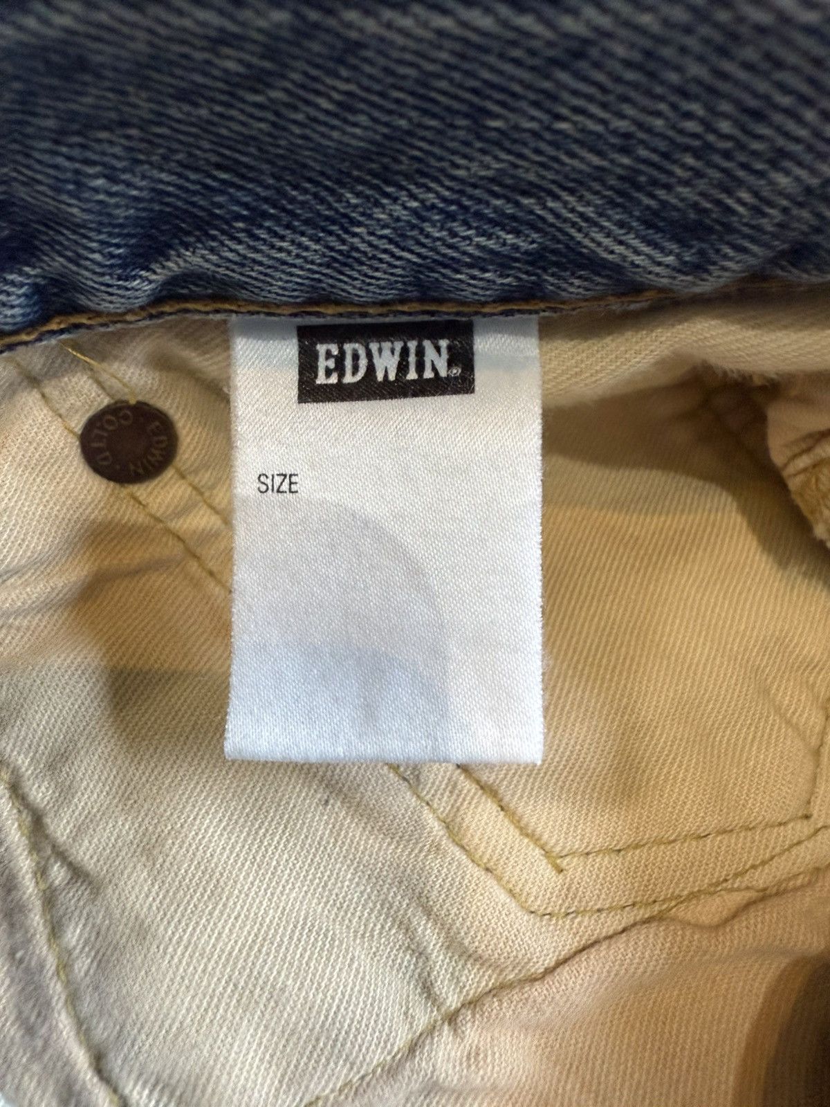 Edwin × Vintage 90’s EDWIN 505X RARE POCKET LOGO JAPANESE BRAND Y2K PANTS Size US 31 - 10 Thumbnail