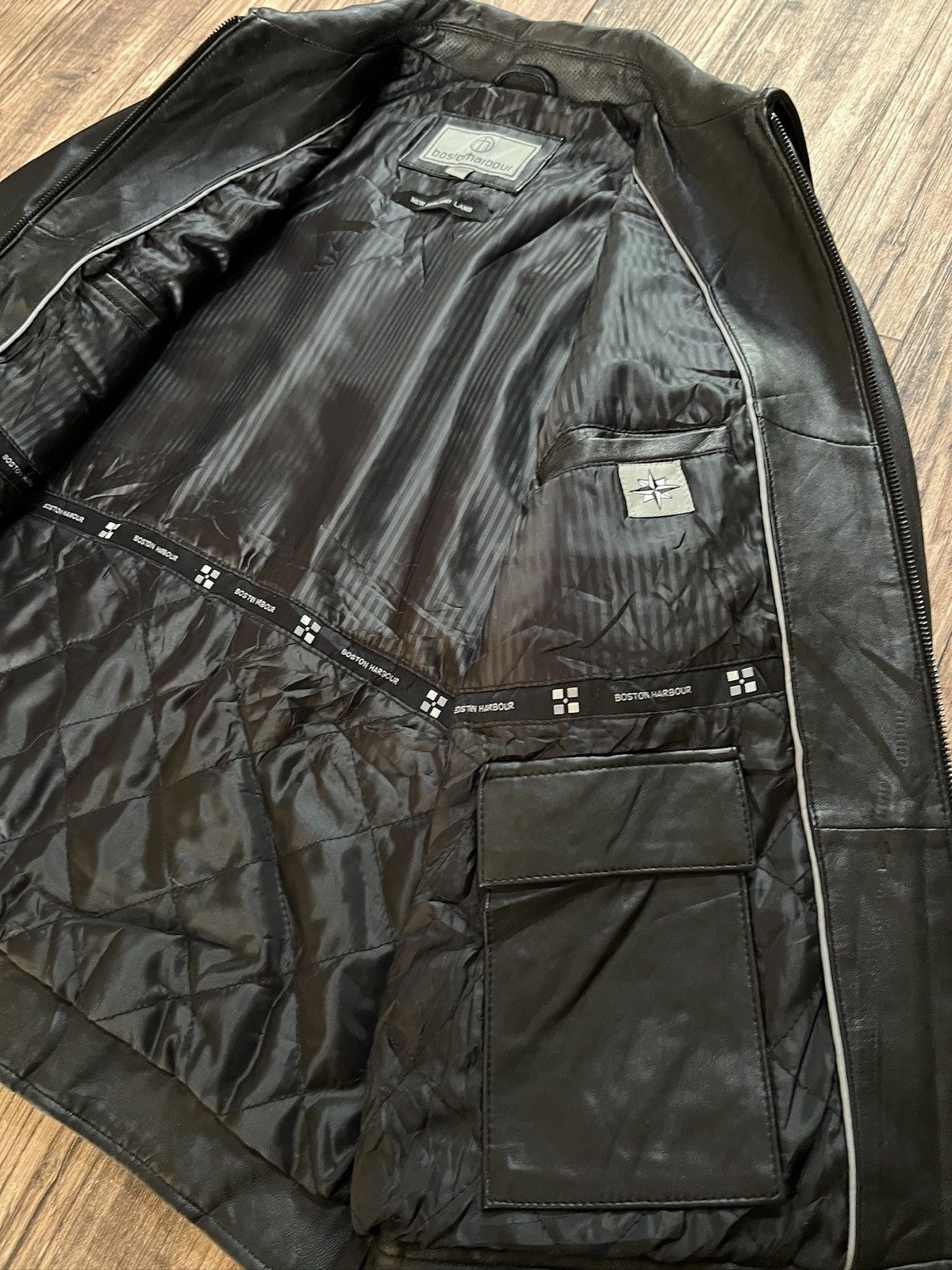 Vintage Boston Harbour Leather Jacket BNWT Size US M / EU 48-50 / 2 - 4 Thumbnail