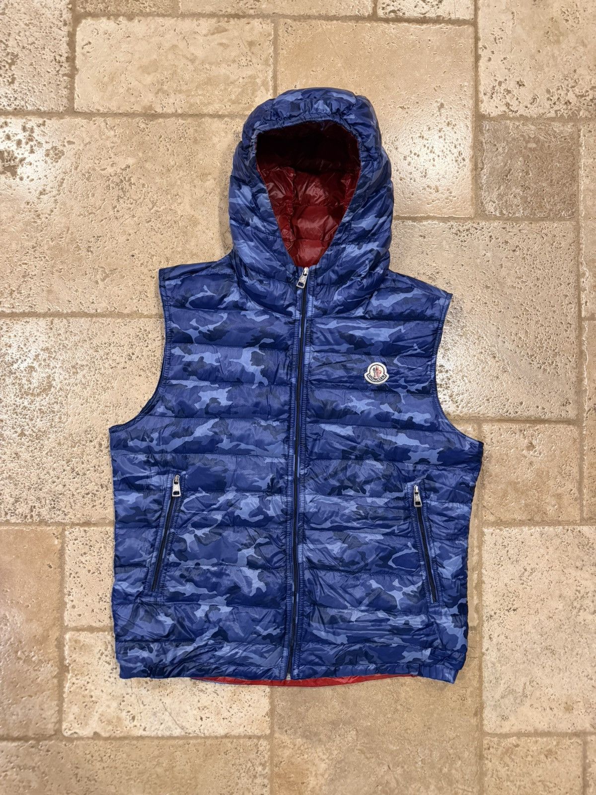 Moncler Moncler Hooded Patrick Gilet Down Vest Camo | Grailed