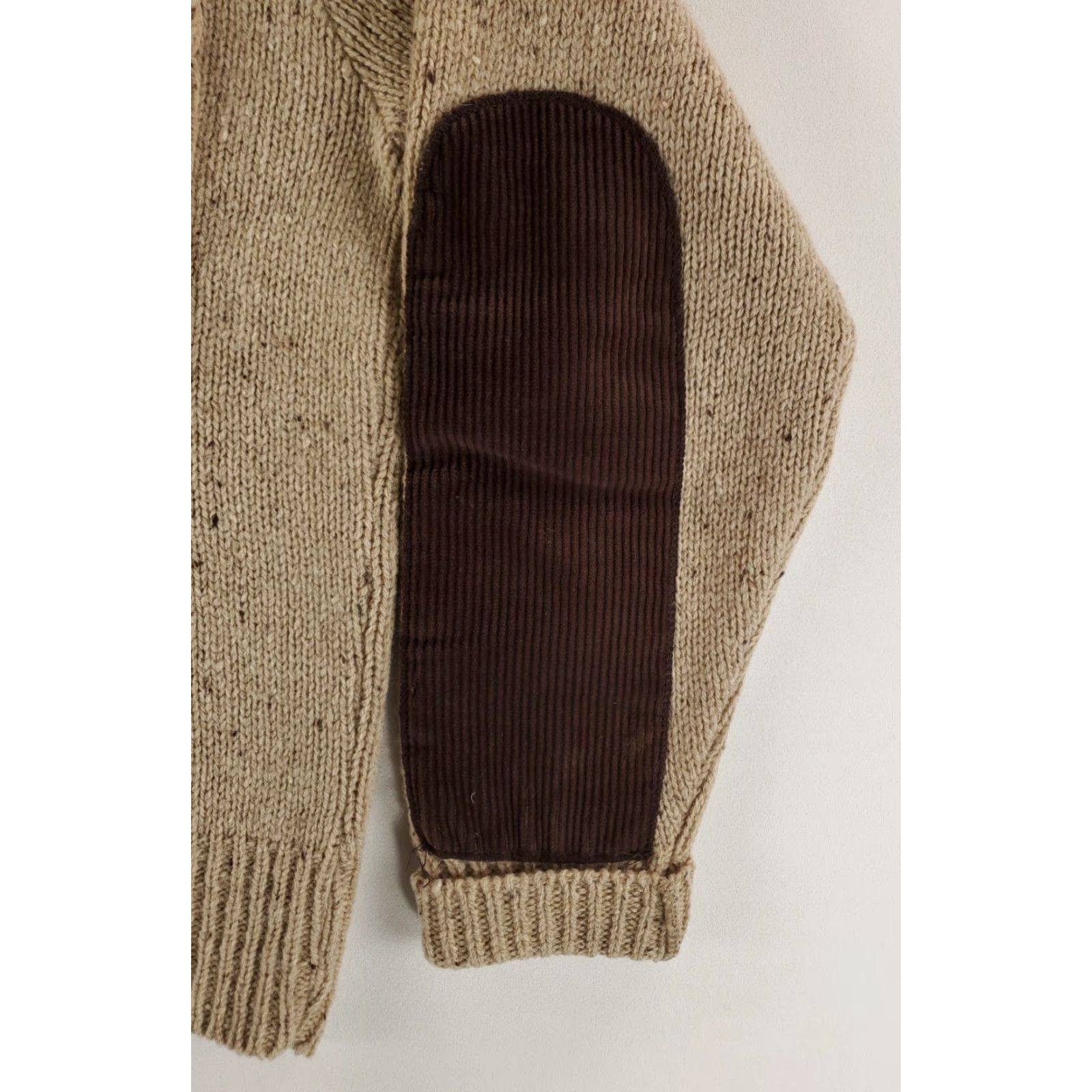 Pendleton Pendleton Lobo Sweater Henley Shawl Collar Shetland Wool Brown Patches Mens M Brown Wool Pullover M Mens Size US M / EU 48-50 / 2 - 3 Thumbnail