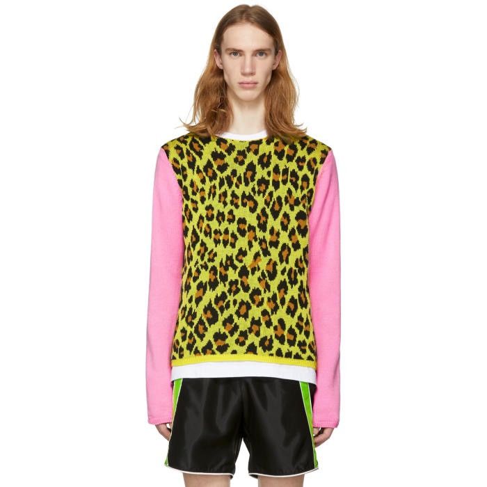 Comme des Garcons Homme Plus Comme Des Garcons Homme Plus AD17 Pink Leopard Sweater Size US S / EU 44-46 / 1 - 5 Thumbnail