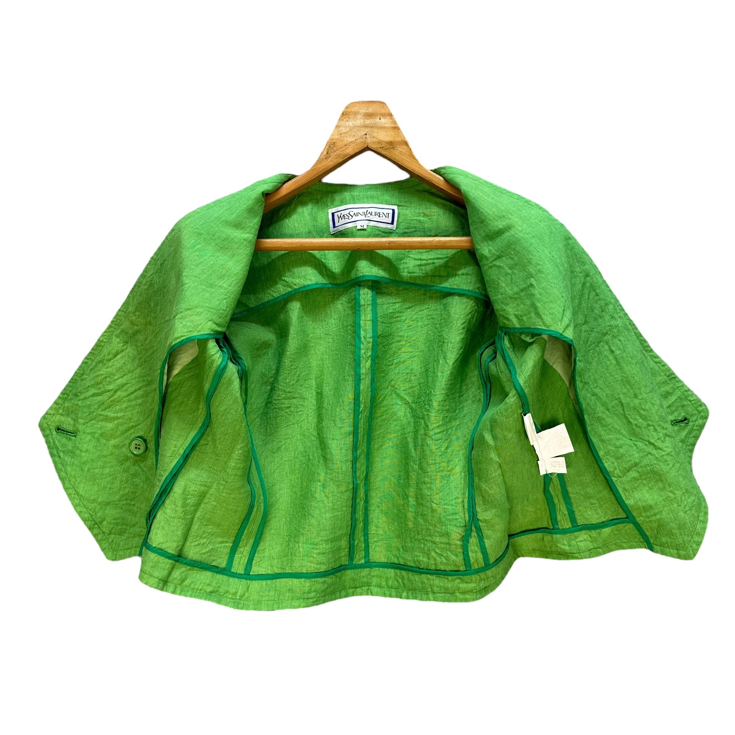 Yves Saint Laurent YVES SAINT LAURENT Short Sleeve Cropped Jacket #A45-1068 Size M / US 6-8 / IT 42-44 - 6 Thumbnail