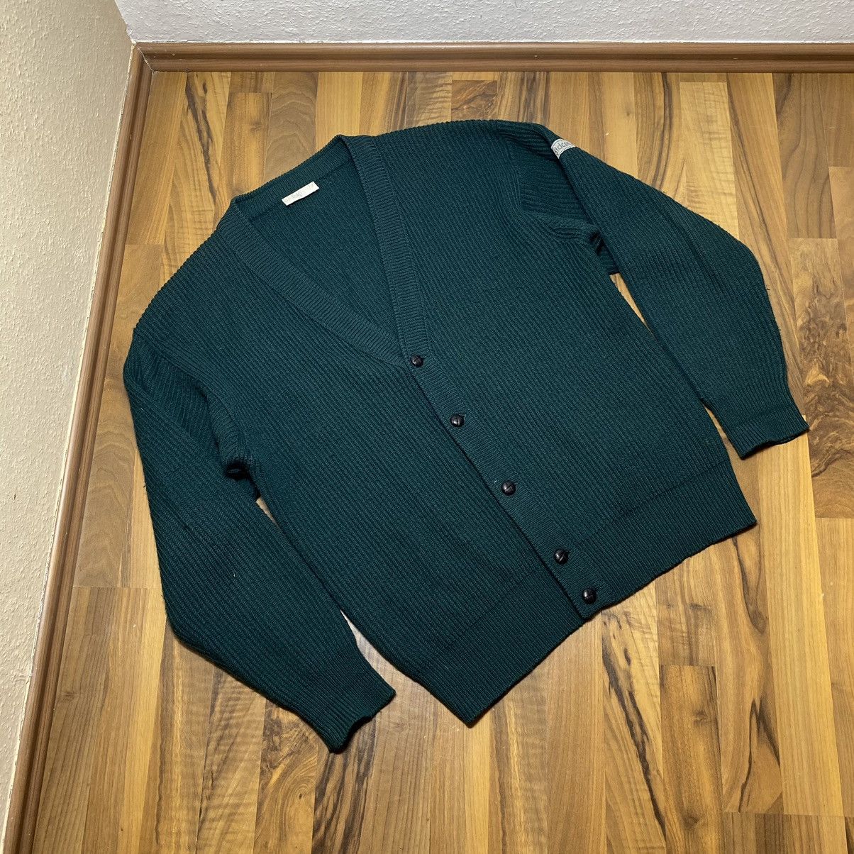 Adidas Vintage 80s Wool Cardigan Adidas Green Size US M / EU 48-50 / 2 - 3 Thumbnail
