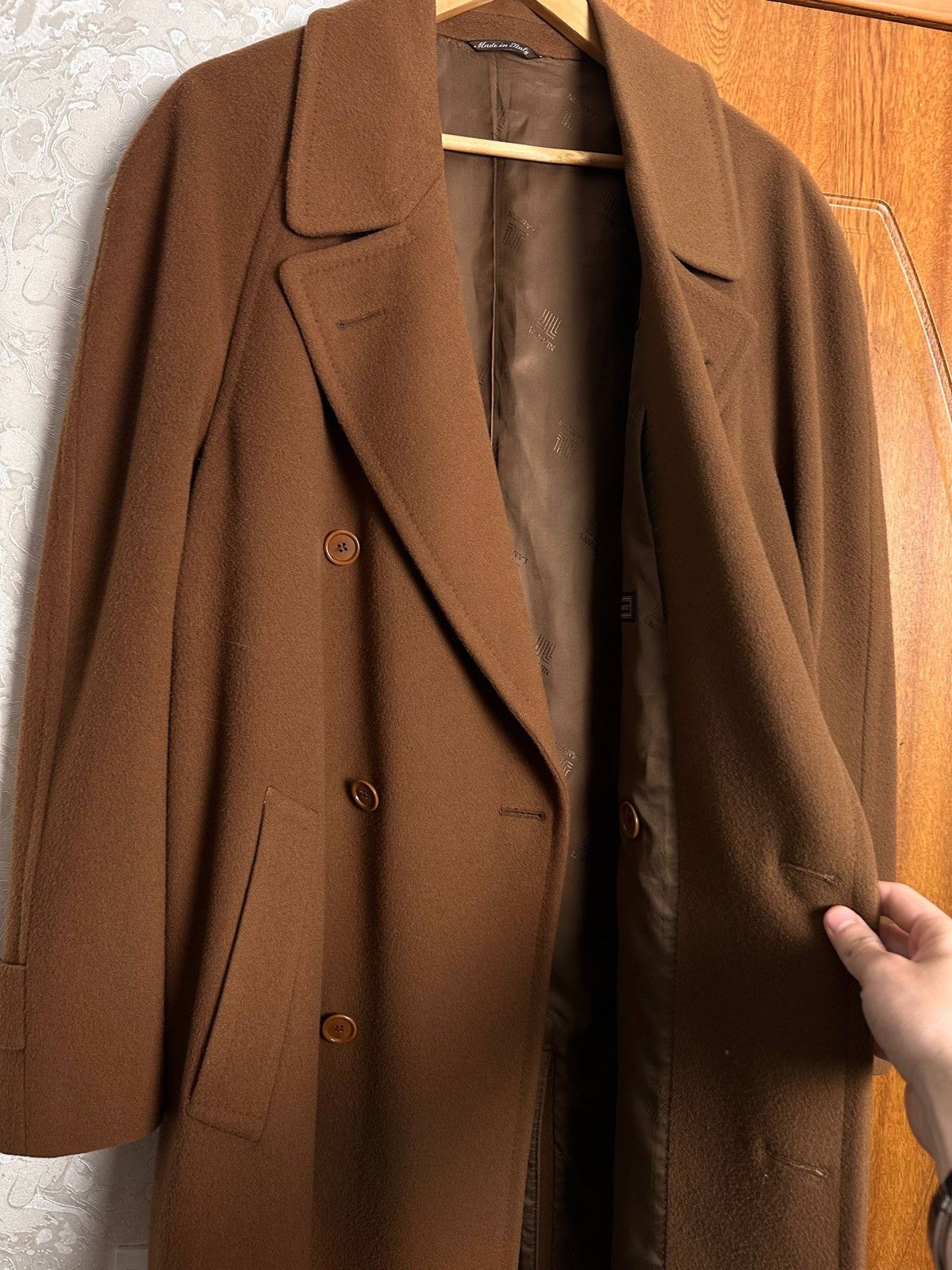 Lanvin Lanvin Paris Wool Cashmere Blend Double Breasted Trench Coat Size XL / US 12-14 / IT 48-50 - 22 Thumbnail