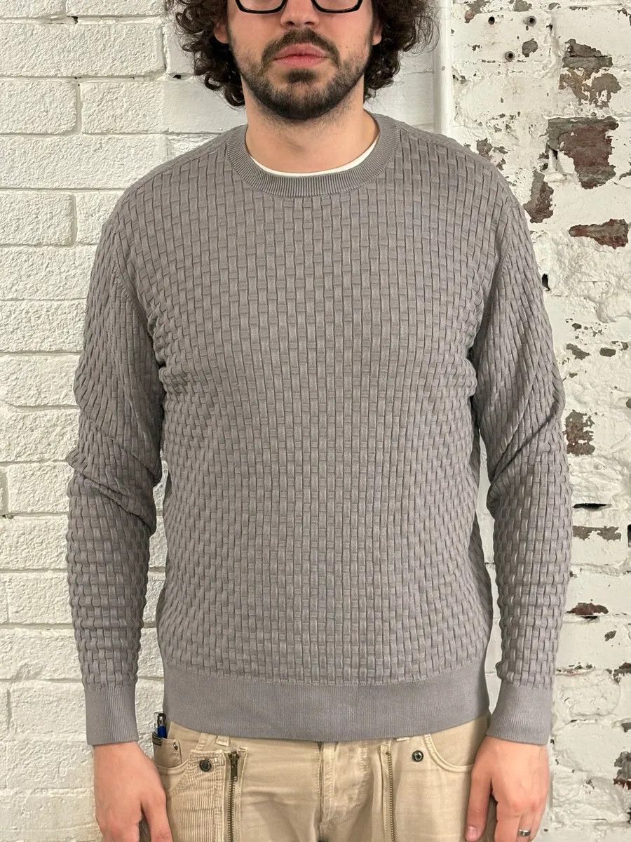 Emporio Armani AW2021 Emporio Armani Woven Grey Sweat Size US M / EU 48-50 / 2 - 1 Thumbnail